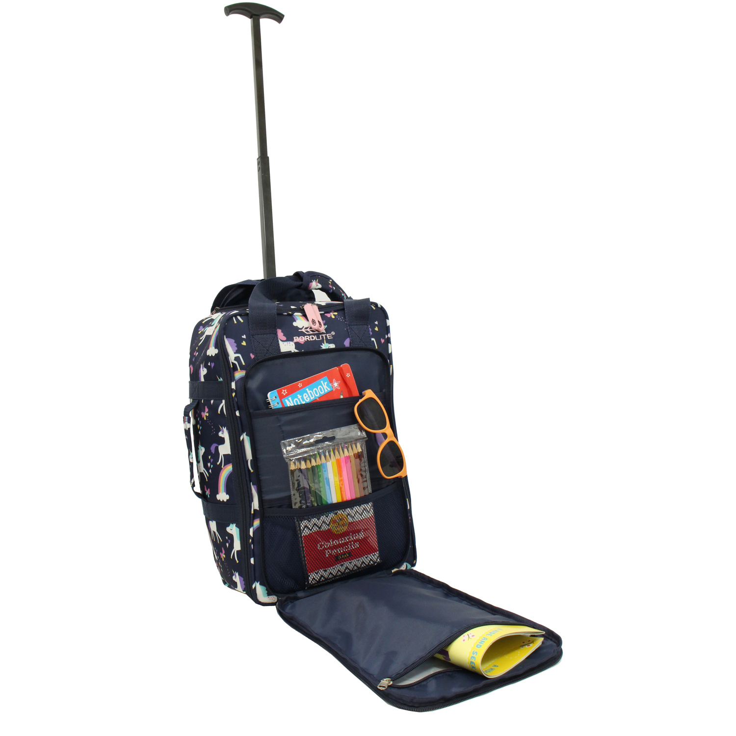 Bordlite Kindertrolley Boardgepäck Underseat Unicorn dark blue