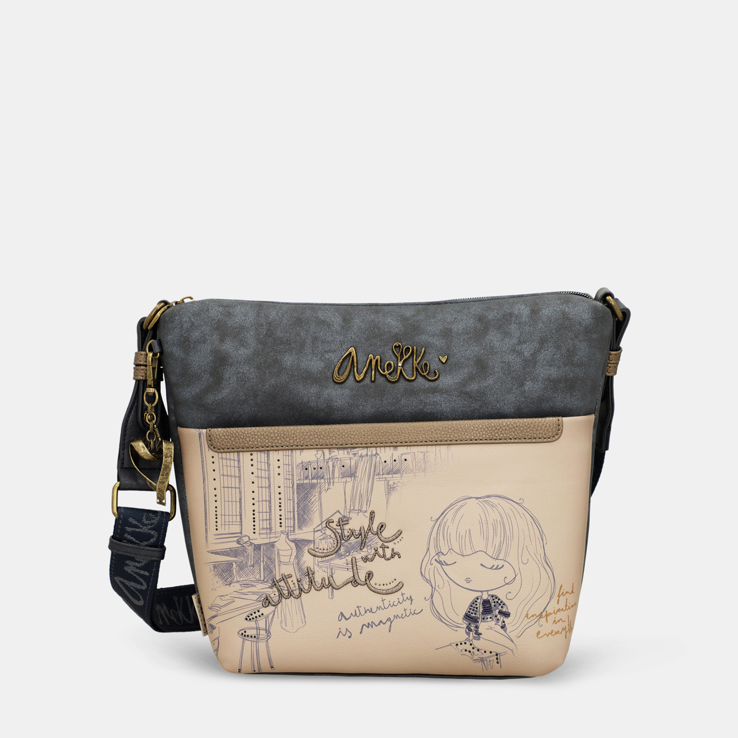 Anekke Damen Umhängetasche Studio multicolor Abbildung 1