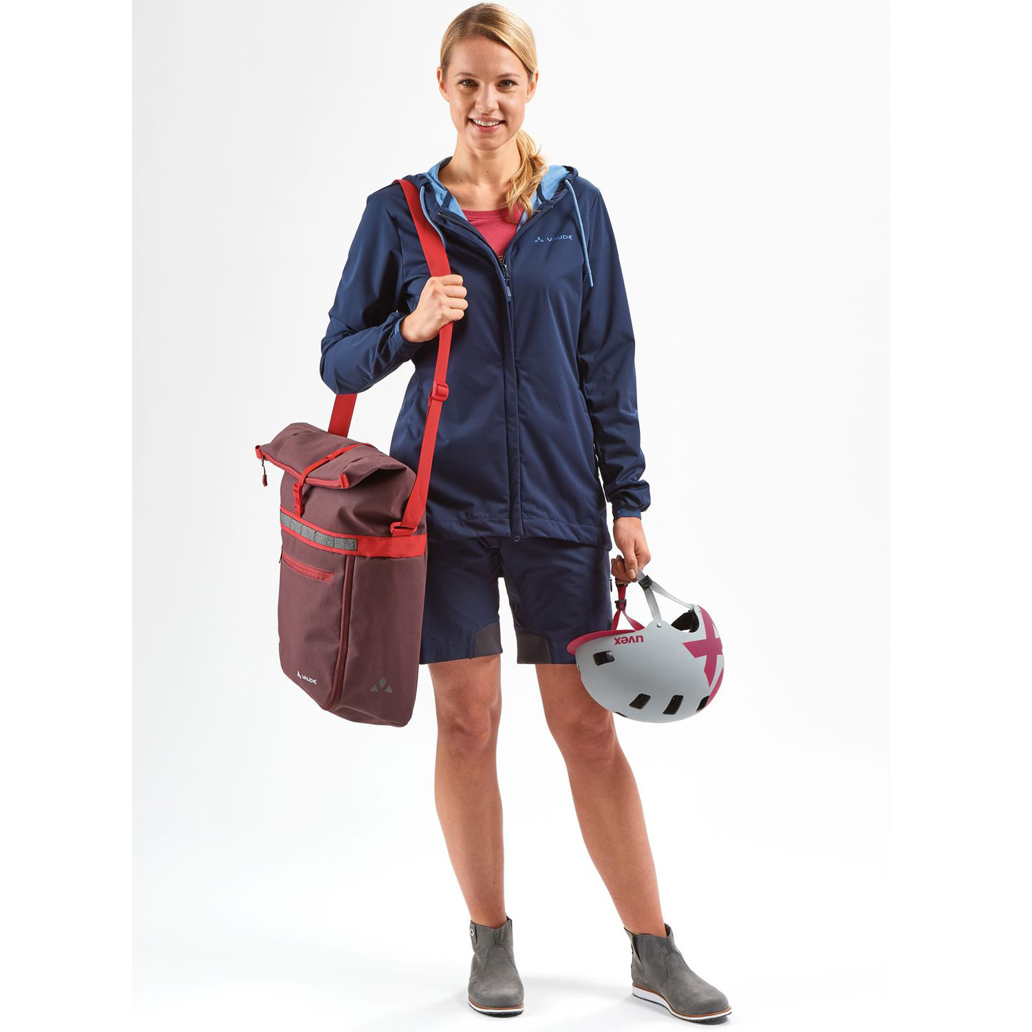 Vaude Fahrrad/-Umhängetasche ShopAir Back Black Abbildung 3