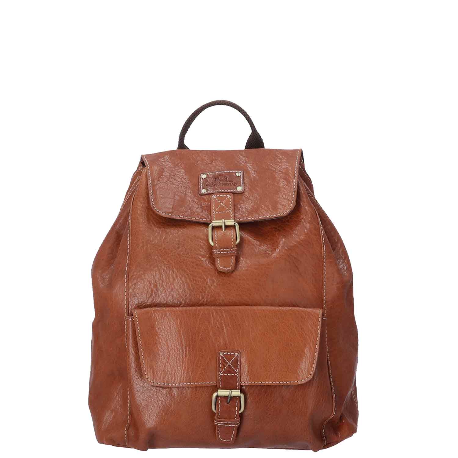 The Skandinavian Brand Backpack Leather  coffee