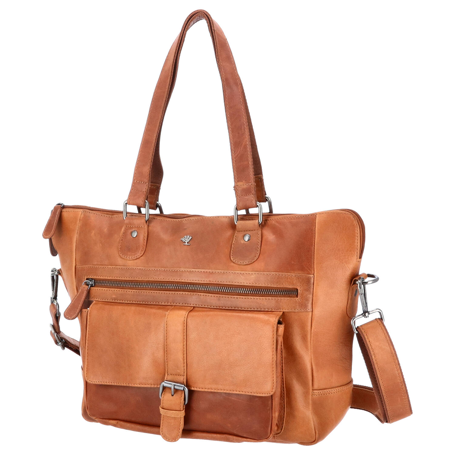 The Skandinavian Brand Leder Shopper - Cognac Abbildung 1