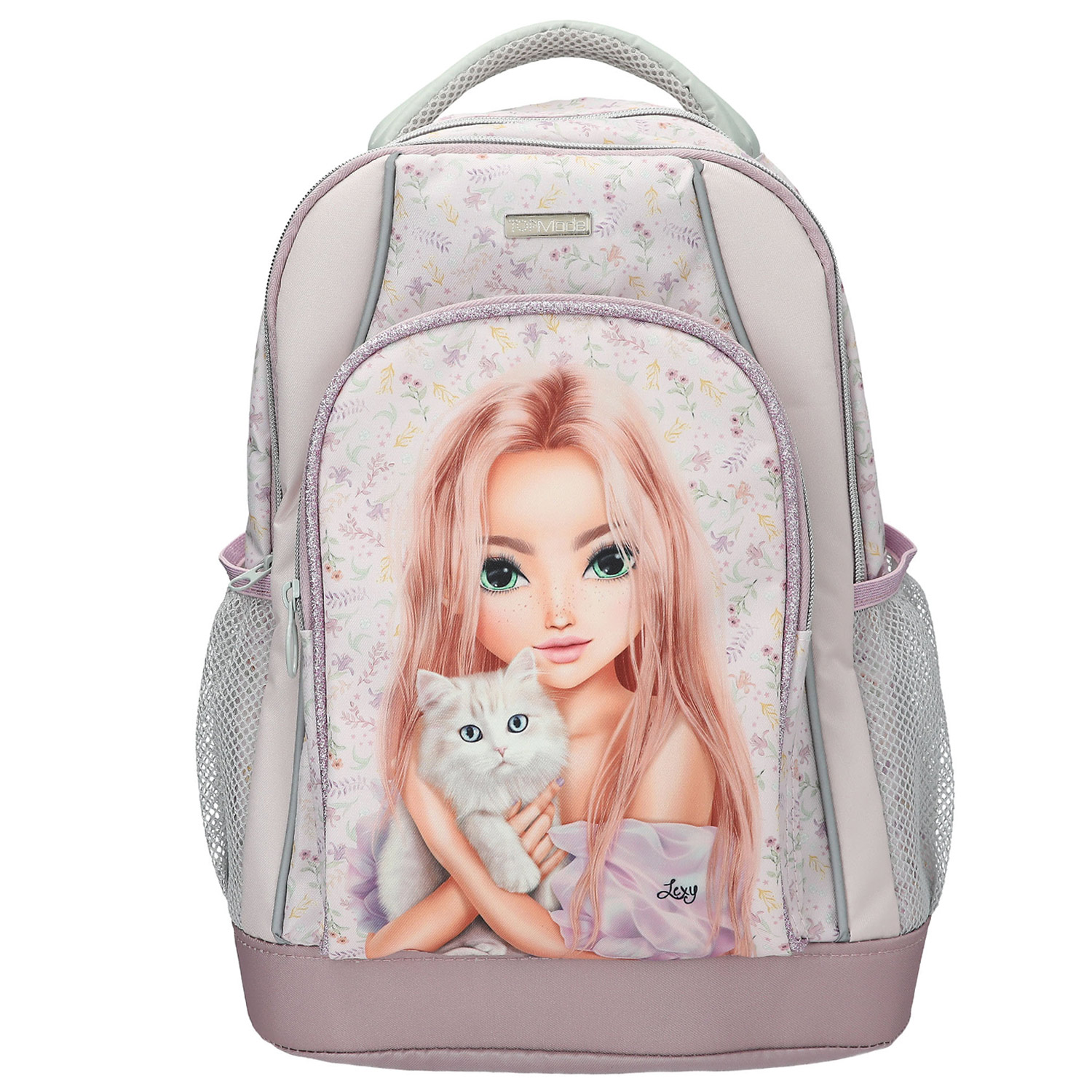 Depesche Schulrucksack TOPModel BLooming Kitty Flieder Abbildung 1