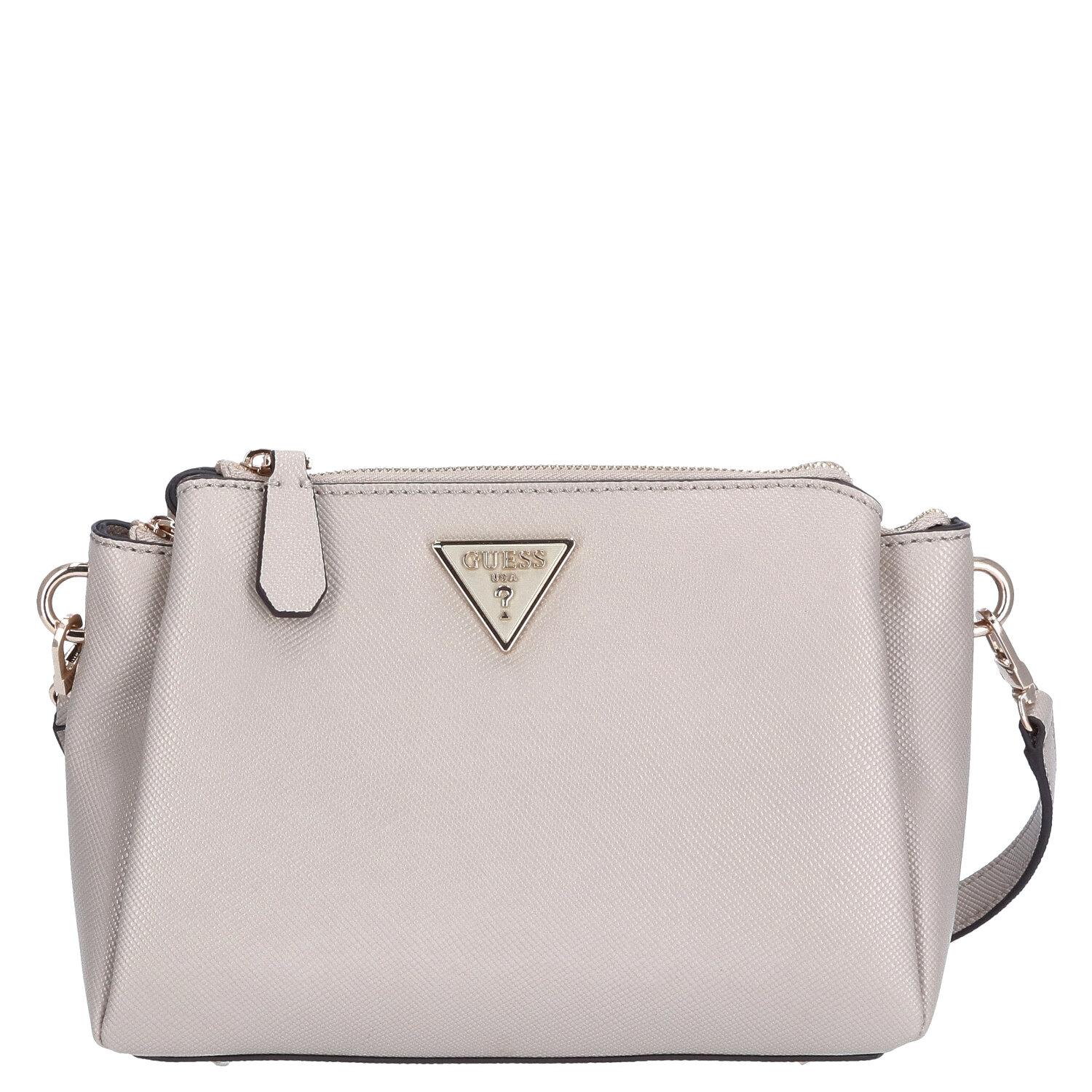 GUESS Damen Umhängetasche Noelle Taupe