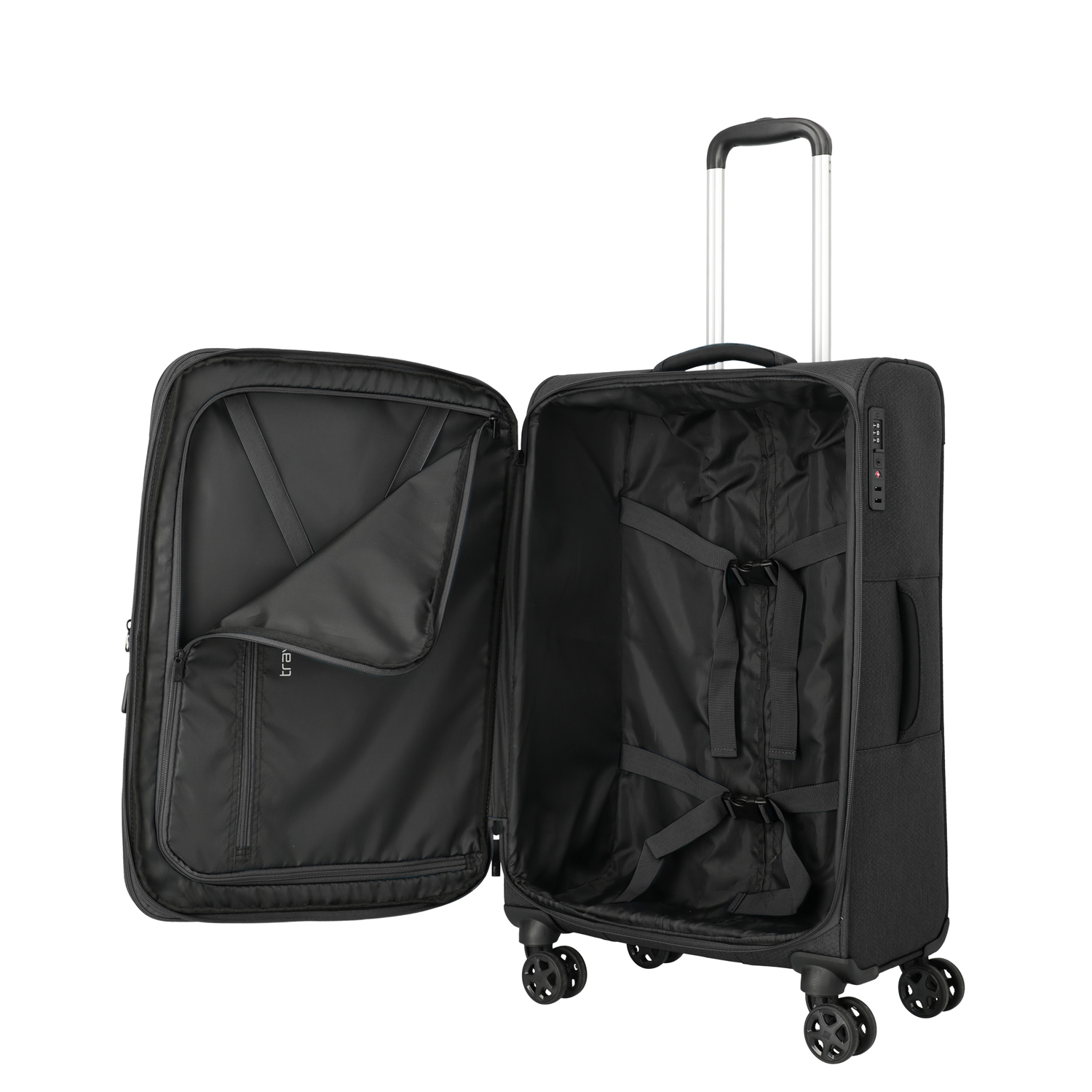 Travelite 4-Rad Trolley M Kick Off Black Abbildung 3