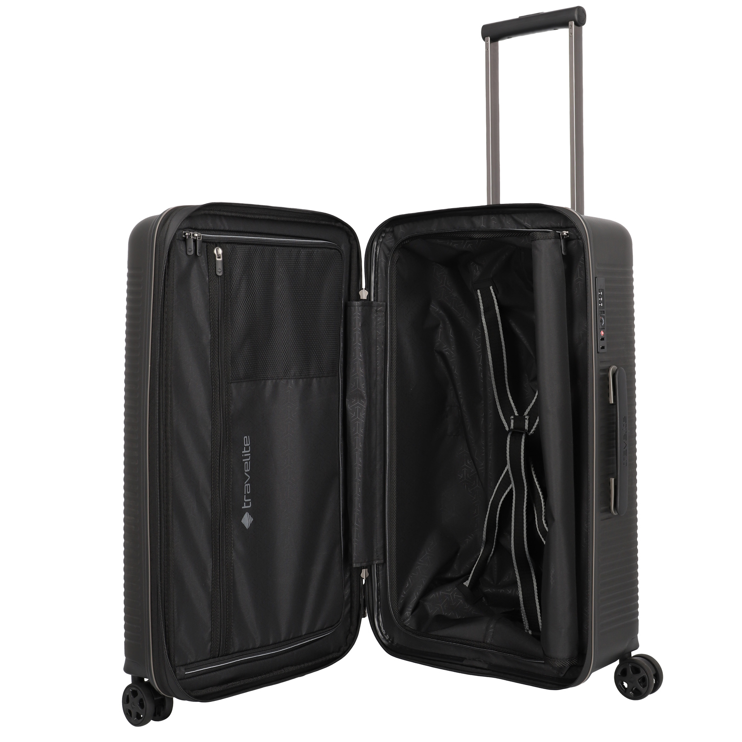 Travelite 4-Rad Trolley M erw. Roomer schwarz