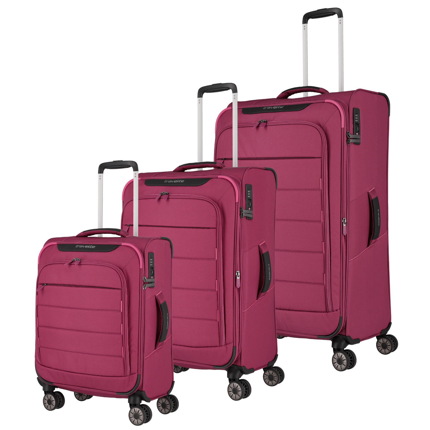 Travelite 3-tlg. Koffer-Set (S/M/L) Skaii Abendrot Abbildung 1