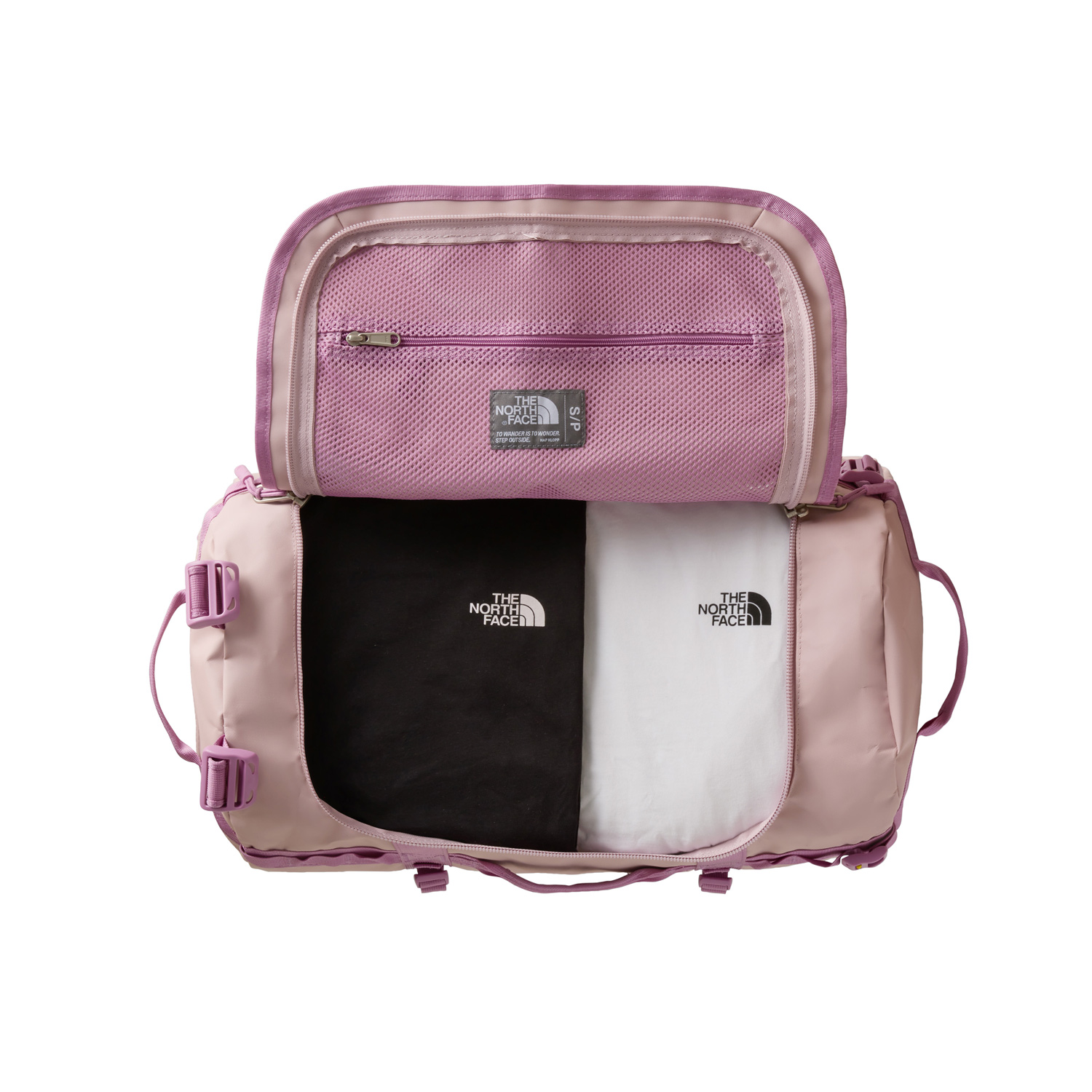 The North Face Reisetasche/Rucksack Base Camp Duffel S Metal Pink/Hushed Laven Abbildung 3