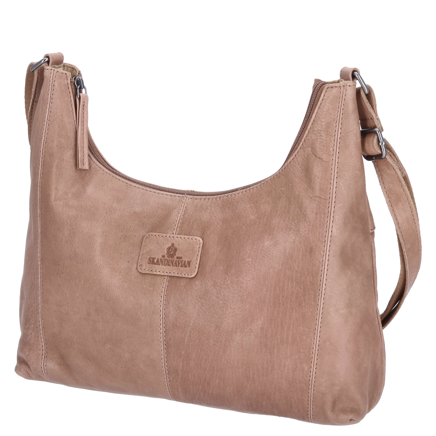 The Skandinavian Brand Leder Umhängetasche  beige