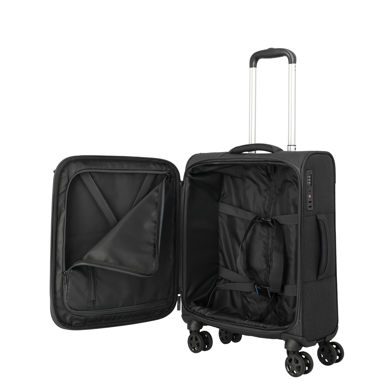 Travelite 4-Rad Trolley S Kick Off Black Abbildung 3