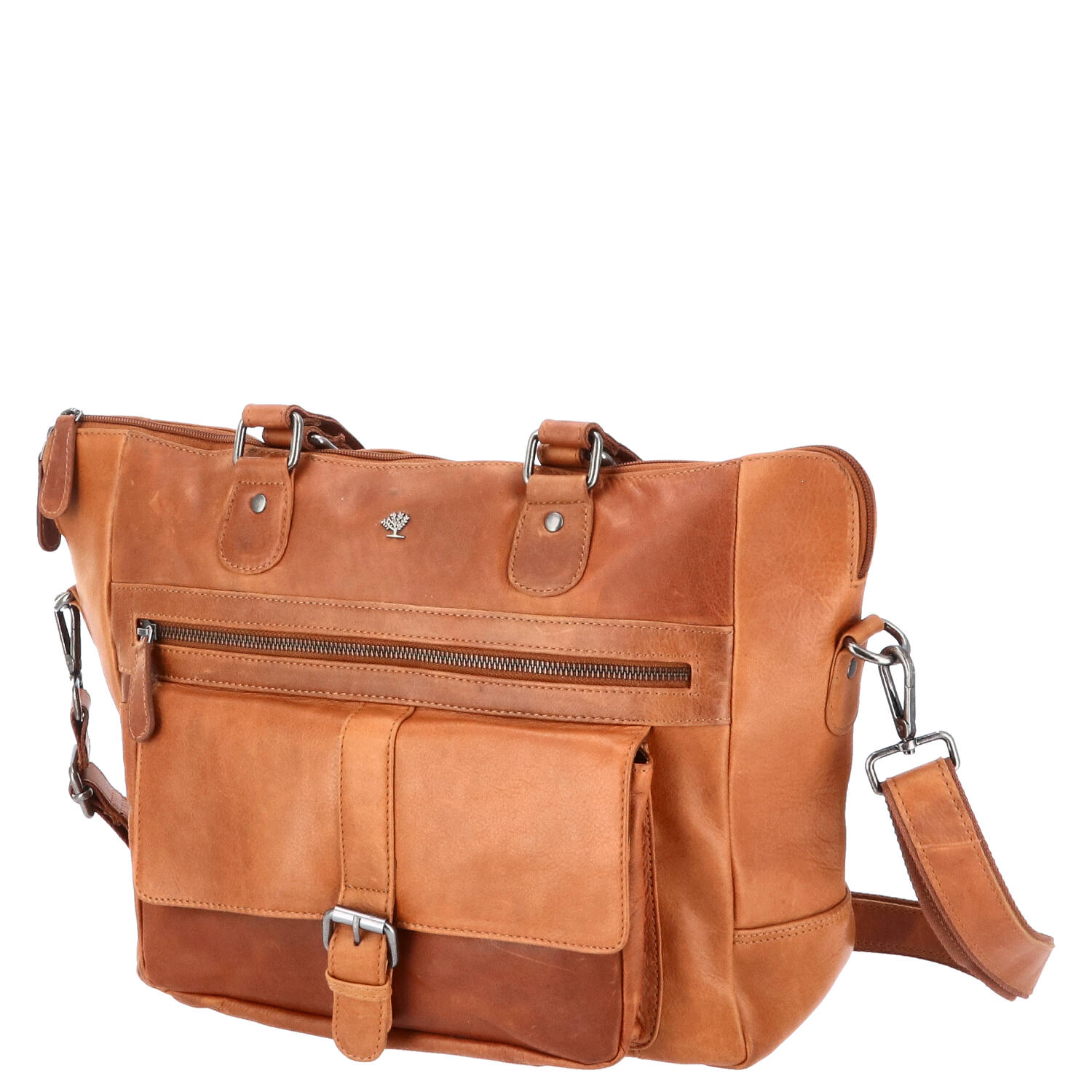 The Skandinavian Brand Leder Shopper - Cognac Abbildung 5