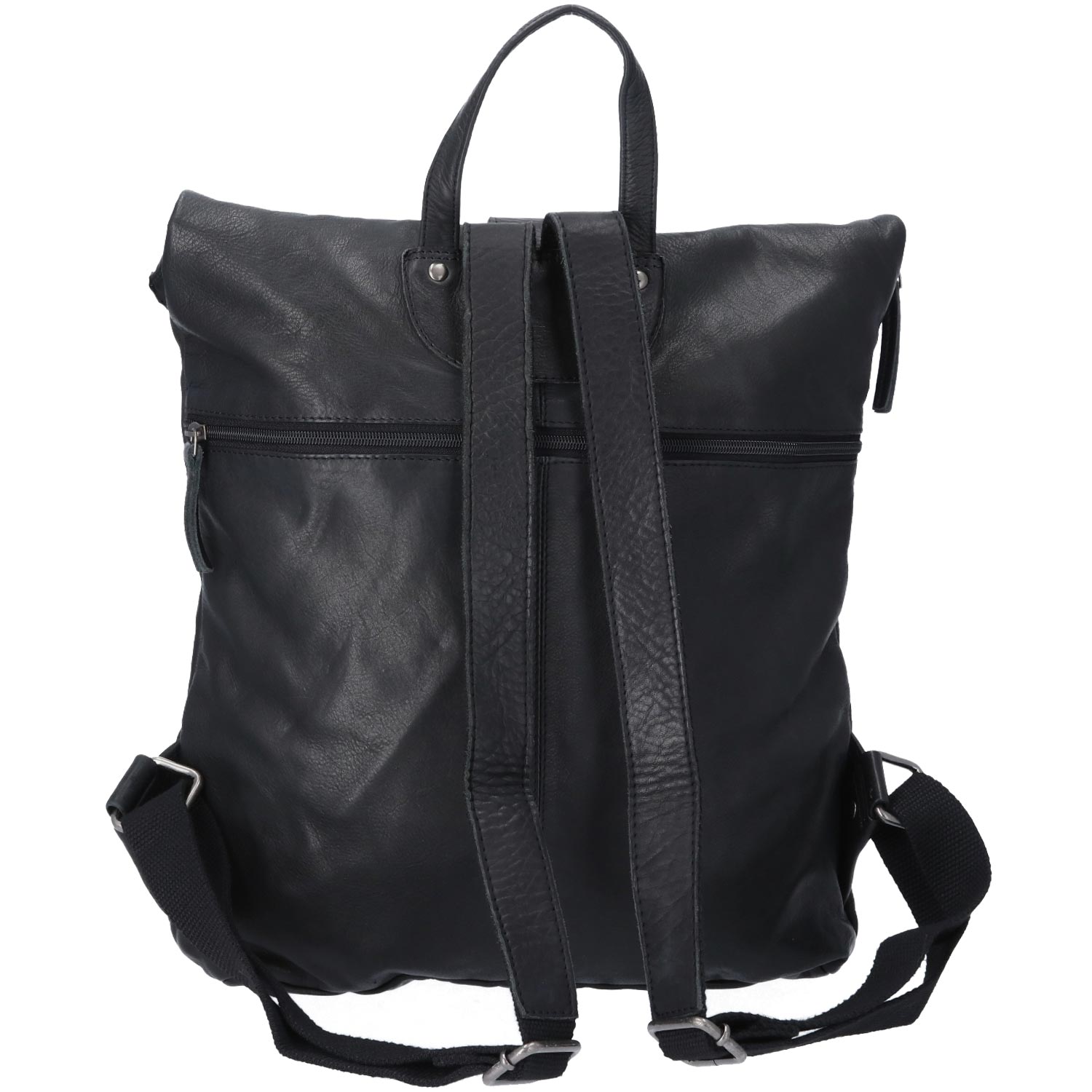 The Skandinavian Brand Lady Backpack Washed Leather schwarz