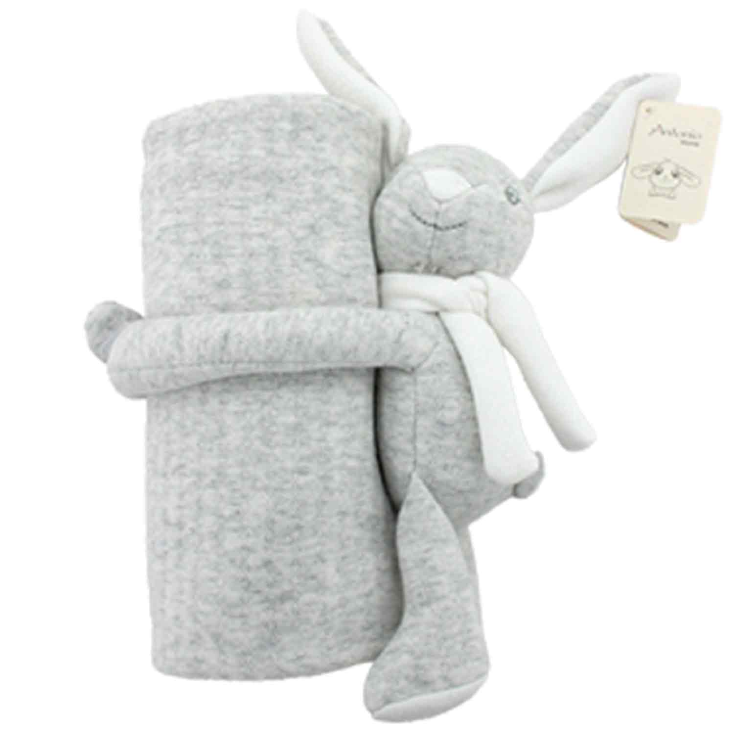 Antonio Baby-Kuscheldecke Hase grau Abbildung 1