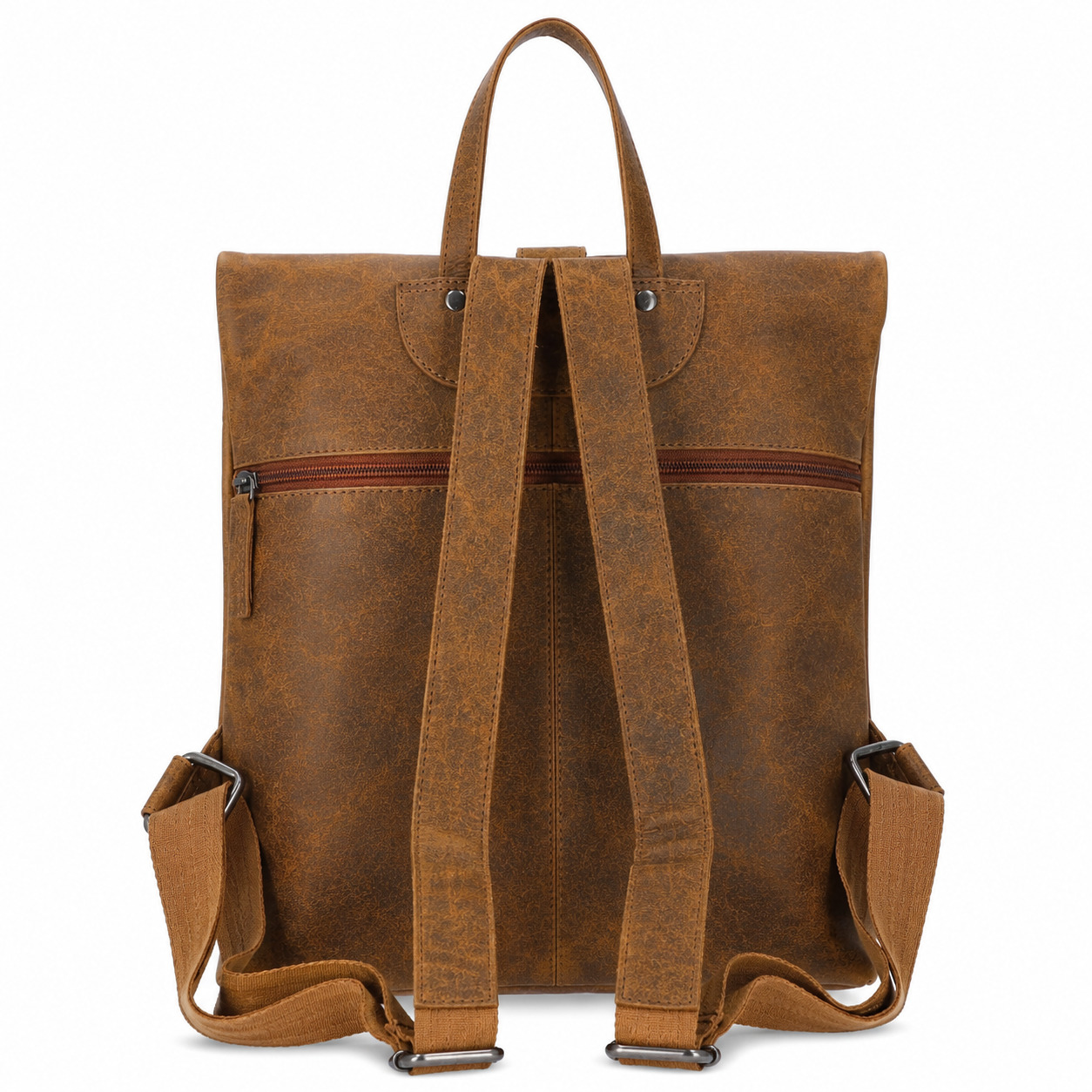 The Skandinavian Brand Leder Rucksack Cognac - Cognac Abbildung 2