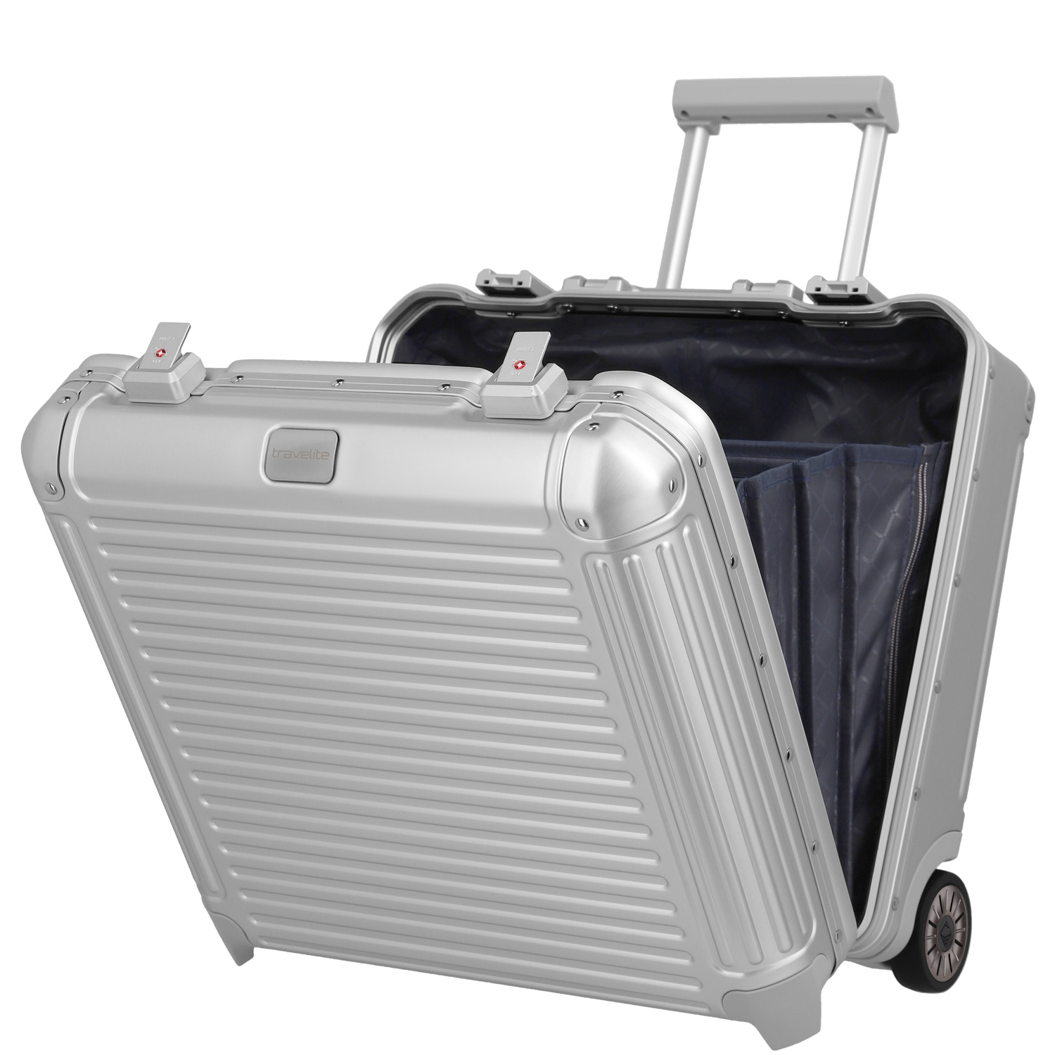 Travelite Business Trolley Aluminium NEXT silber