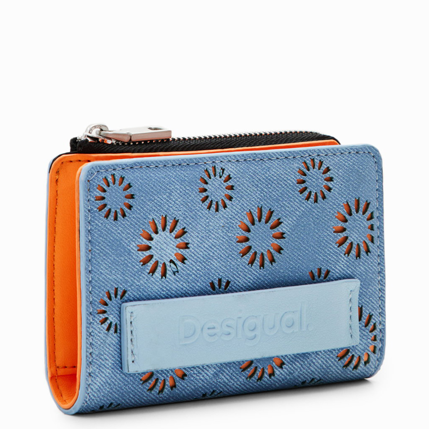 Desigual Damen Geldbörse Emma 2.0 Mini Denim Raw