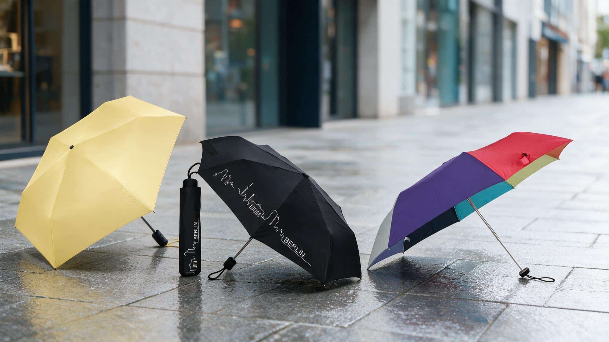 Regenschirme für unterwegs und den täglichen Gebrauch