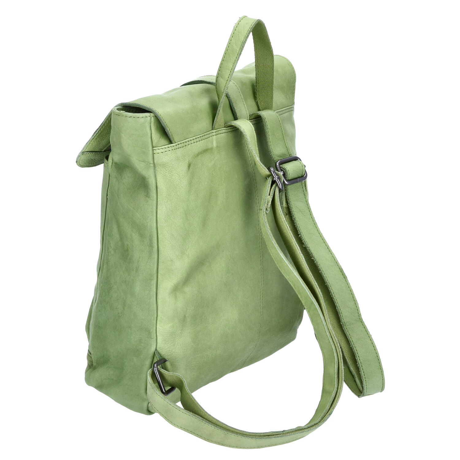 The Skandinavian Brand Damen Leder Rucksack - Green Abbildung 4