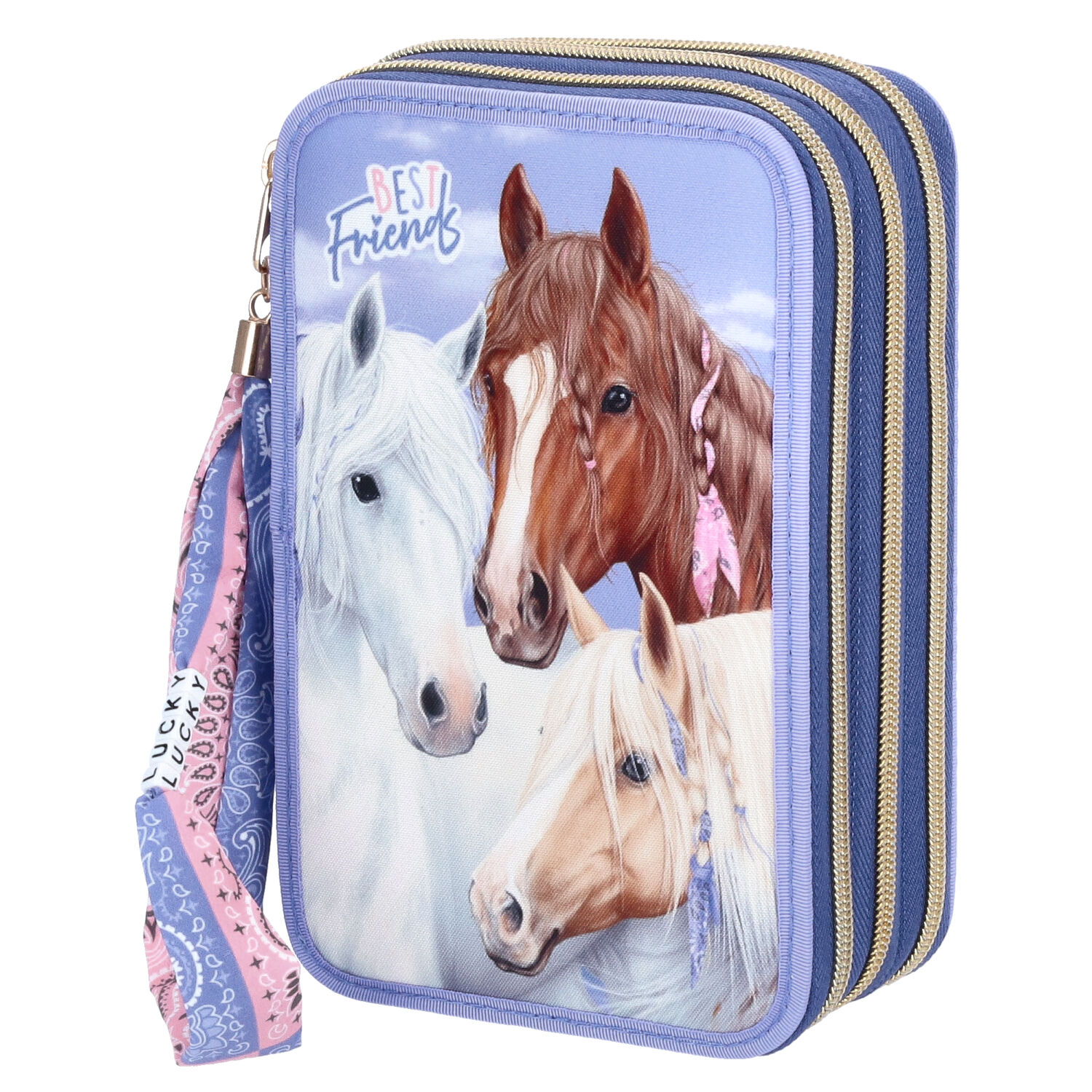 Depesche 3-Fach Federtasche Miss Melody BANDANA lila