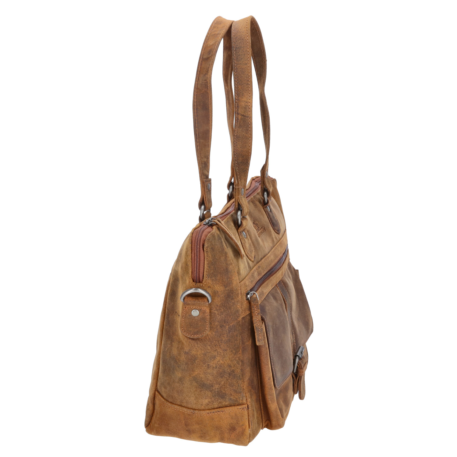 The Skandinavian Brand Leder Shopper Hunter  tan