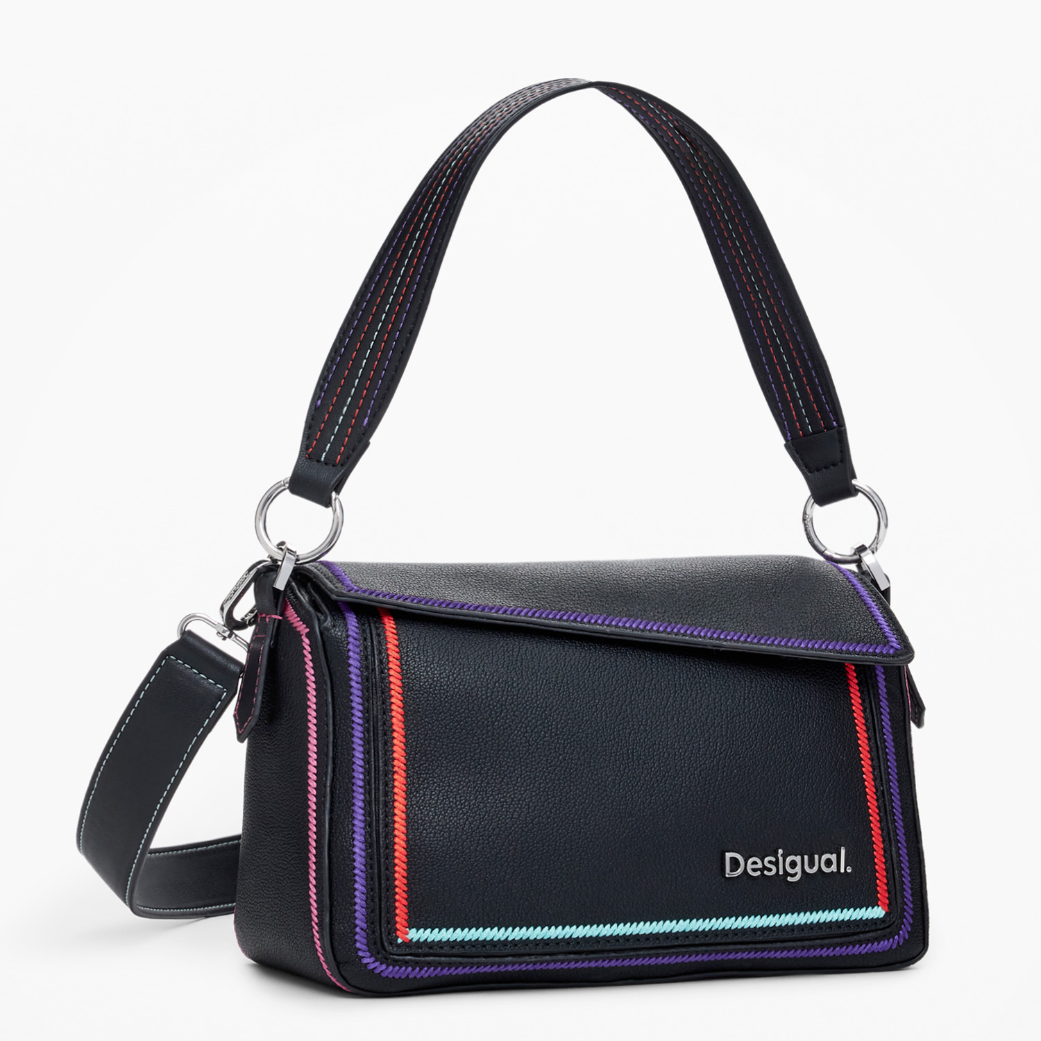 Desigual Schultertasche Cleo Phuket Mini Black