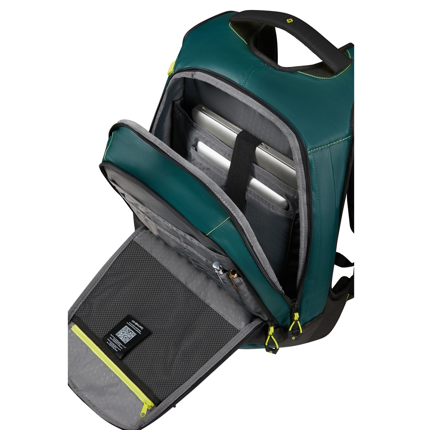 Samsonite Laptop Rucksack L Ecodiver Dark Teal/Lime Abbildung 5
