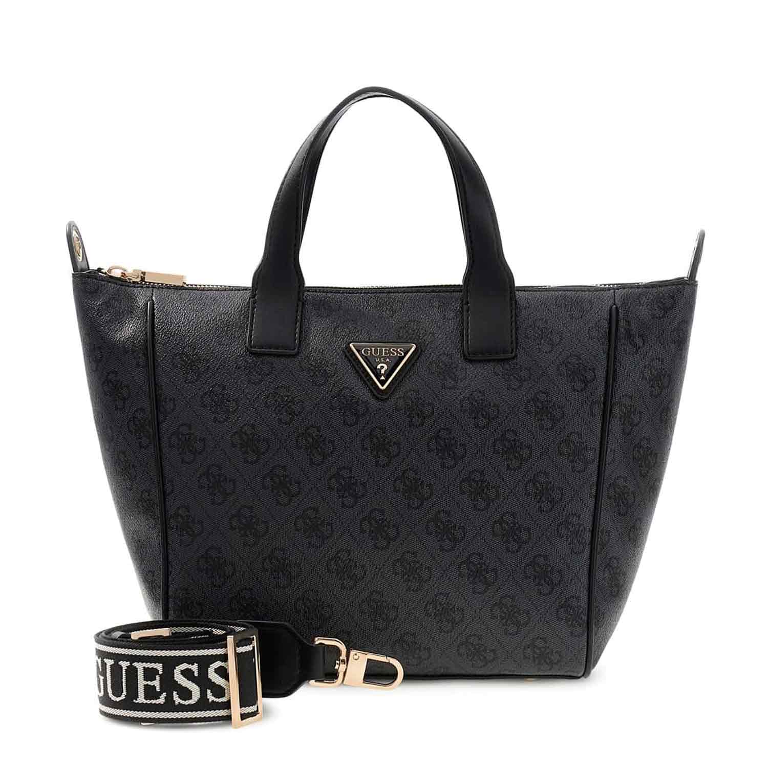 GUESS Handtasche Follie Small Tote Coal Logo Abbildung 1