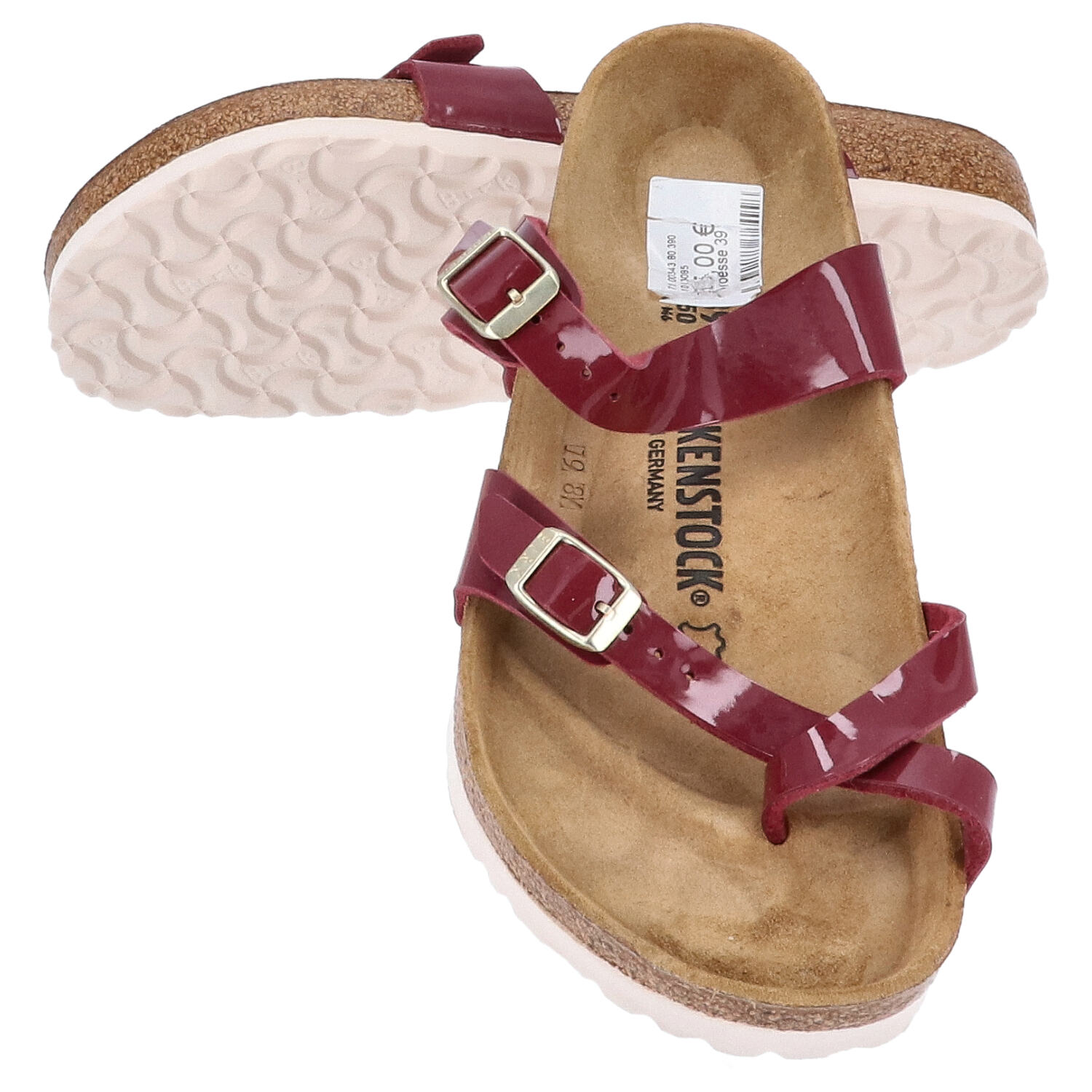 Birkenstock Sandalen Größe 39 Mayari Patent Bordeaux   Abbildung 1