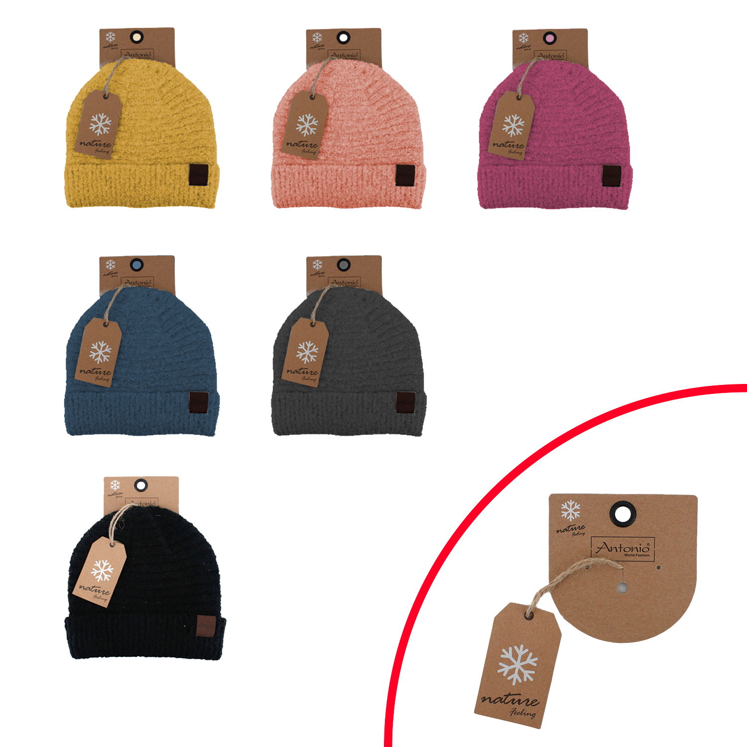 Antonio Winter Damen Mütze Und Beanie Bouclé - gemischt Abbildung 2