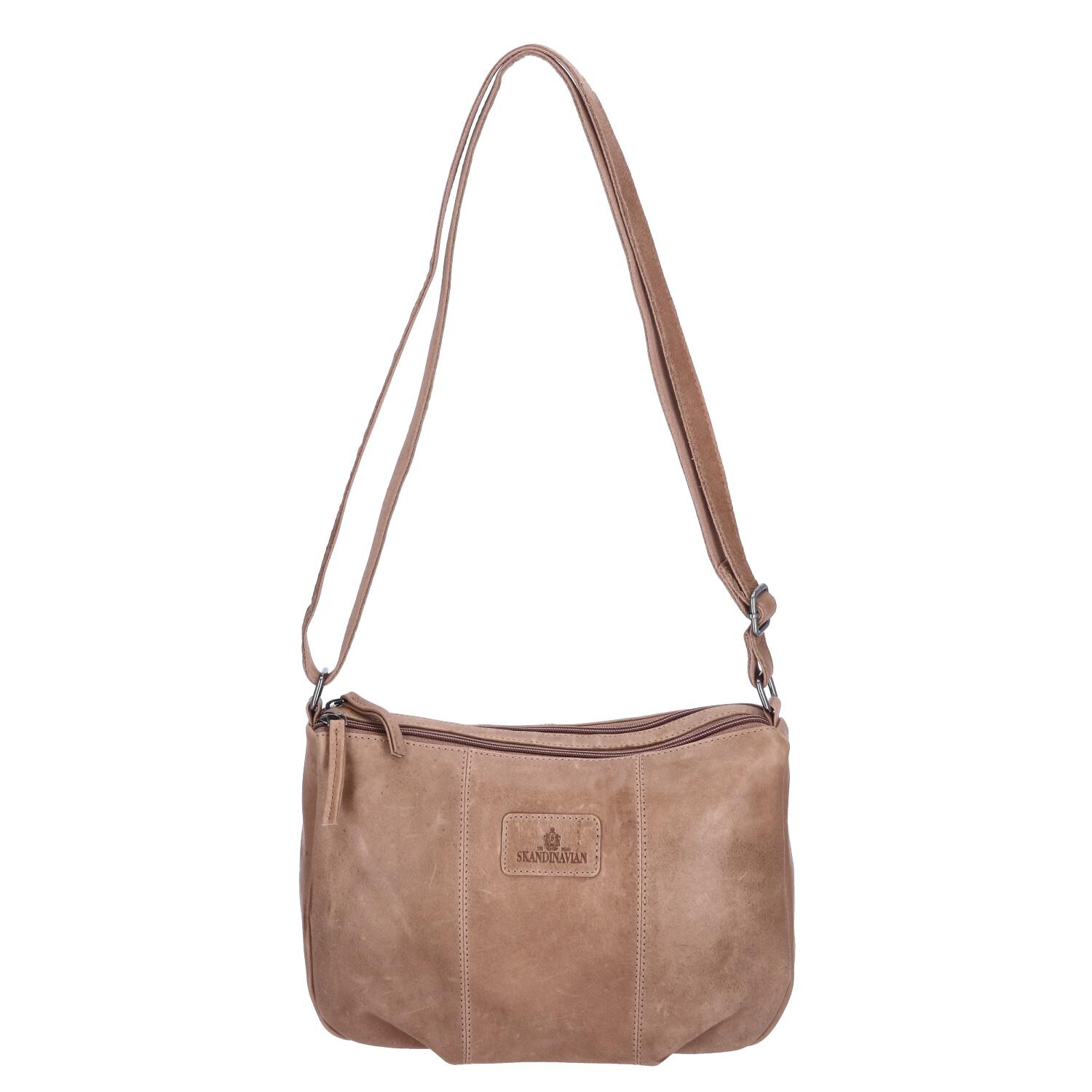 The Skandinavian Brand Leder Umhängetasche  beige