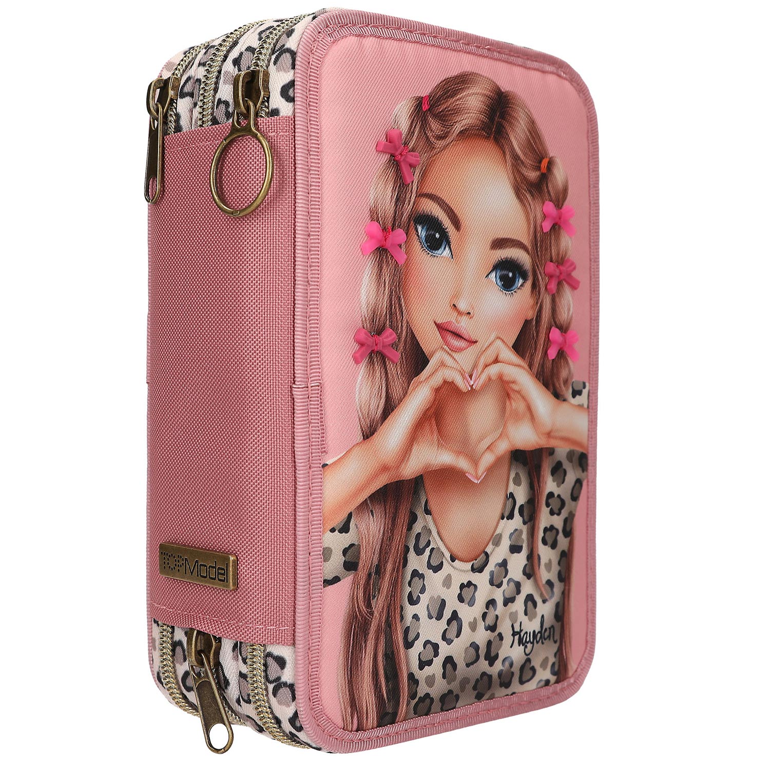 Depesche 3-Fach Federtasche LEOHEART pink Abbildung 2