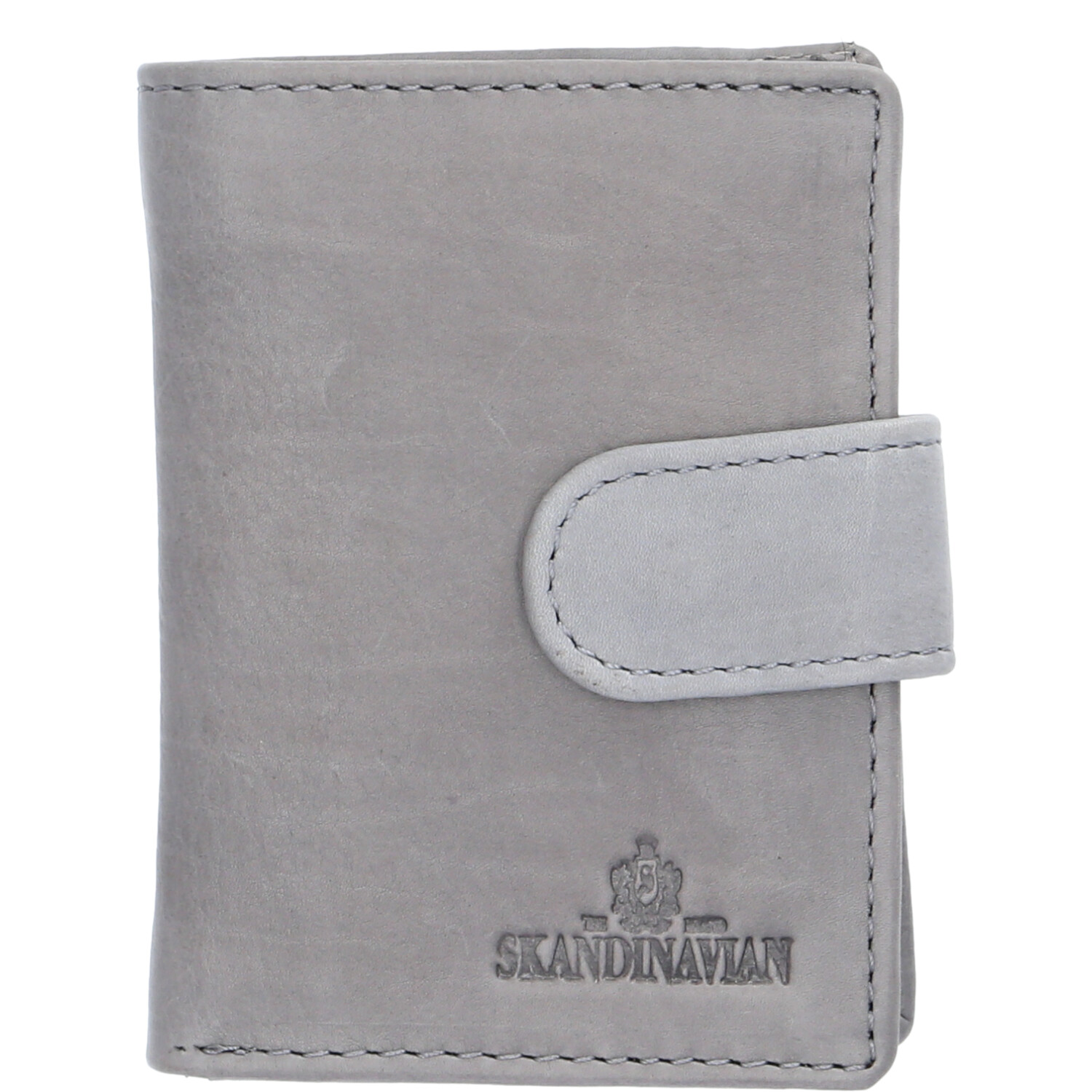 The Skandinavian Brand Leder Kreditkarten Etui  grau