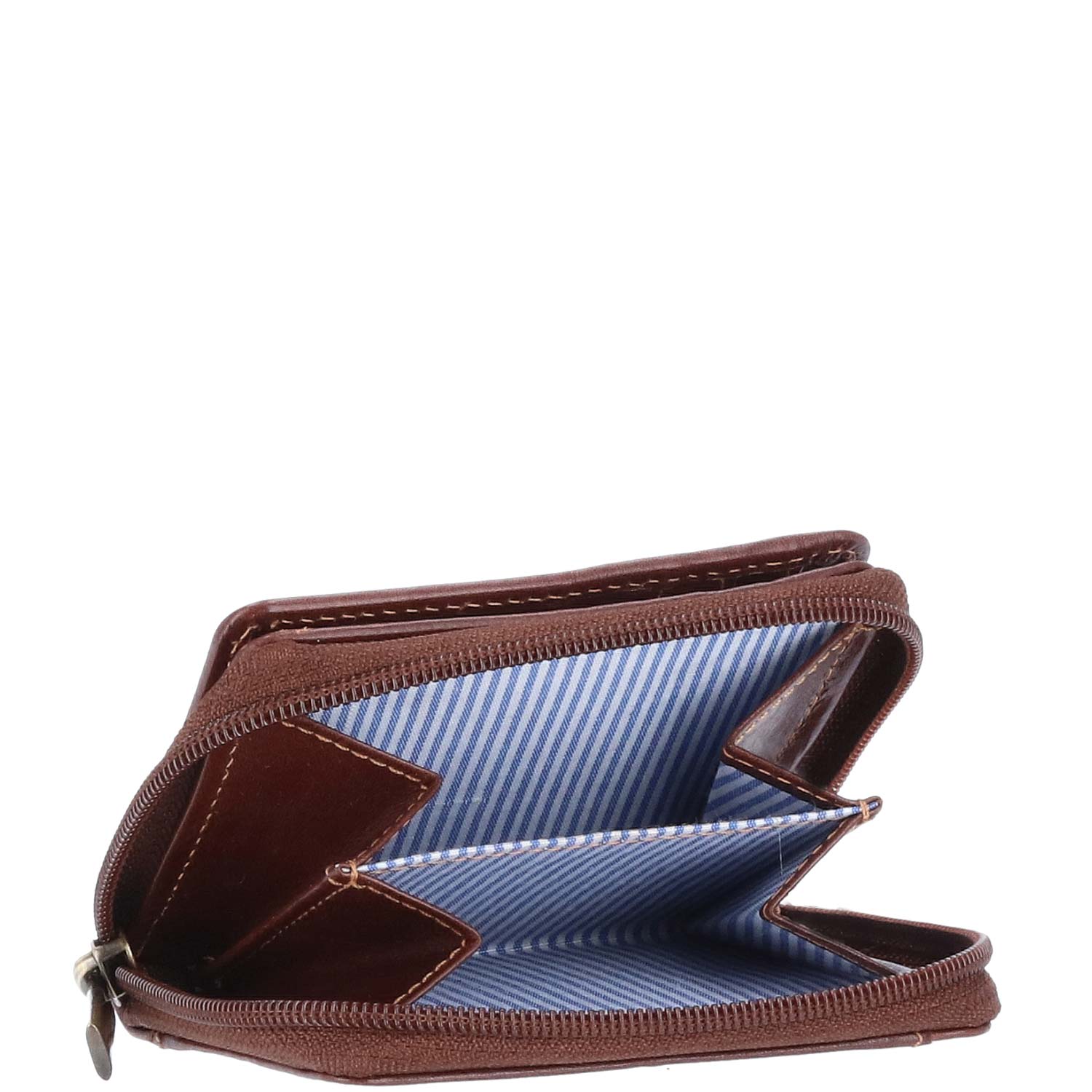 The Skandinavian Brand Leder Börse mit Reißverschluss RB Western - braun Abbildung 4