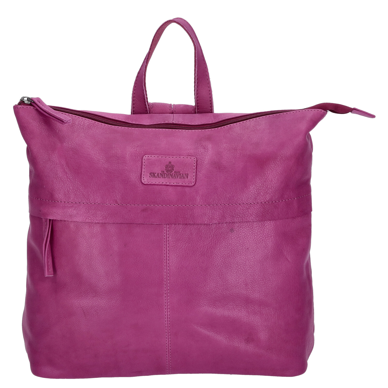 The Skandinavian Brand Damen Leder Rucksack - Purple Abbildung 4