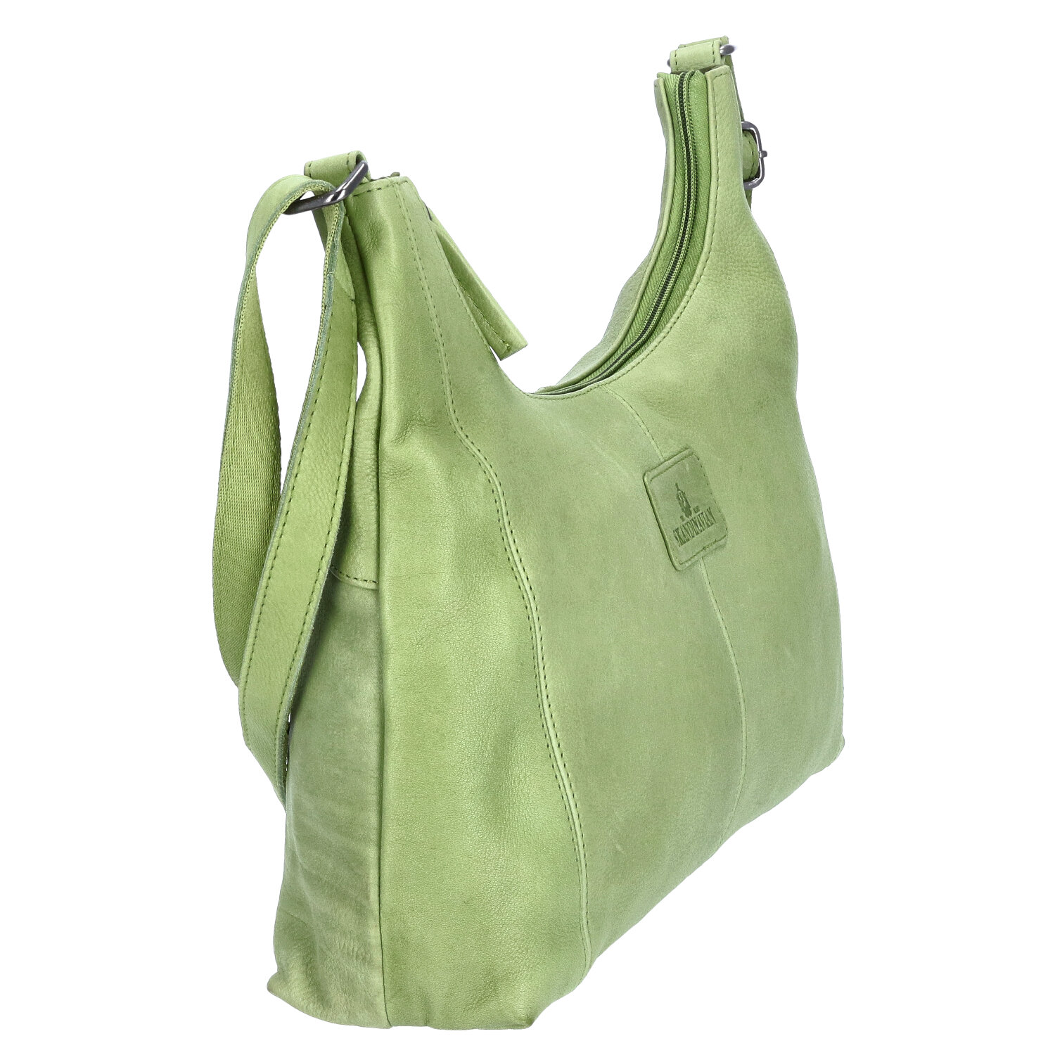 The Skandinavian Brand Leder Umhängetasche - Green Abbildung 3