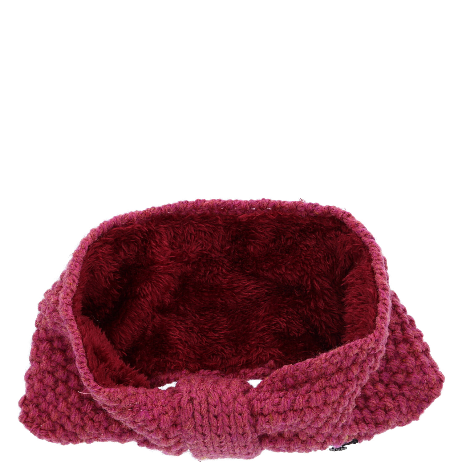 Antonio Damen Strick Stirnband mit Fleece W23/24 berry Abbildung 3