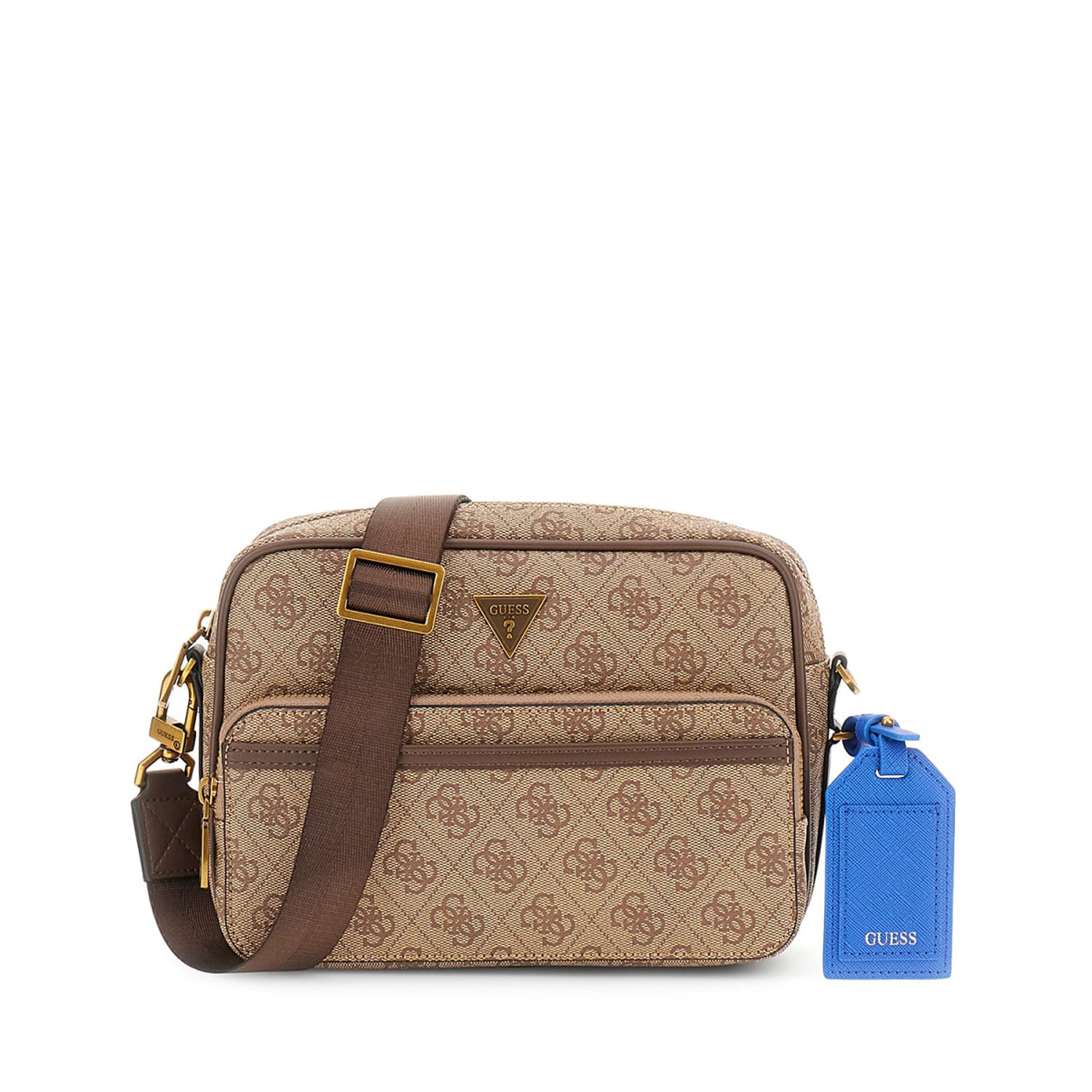GUESS Herren Umhängetasche Milano Beige/Brown Abbildung 1