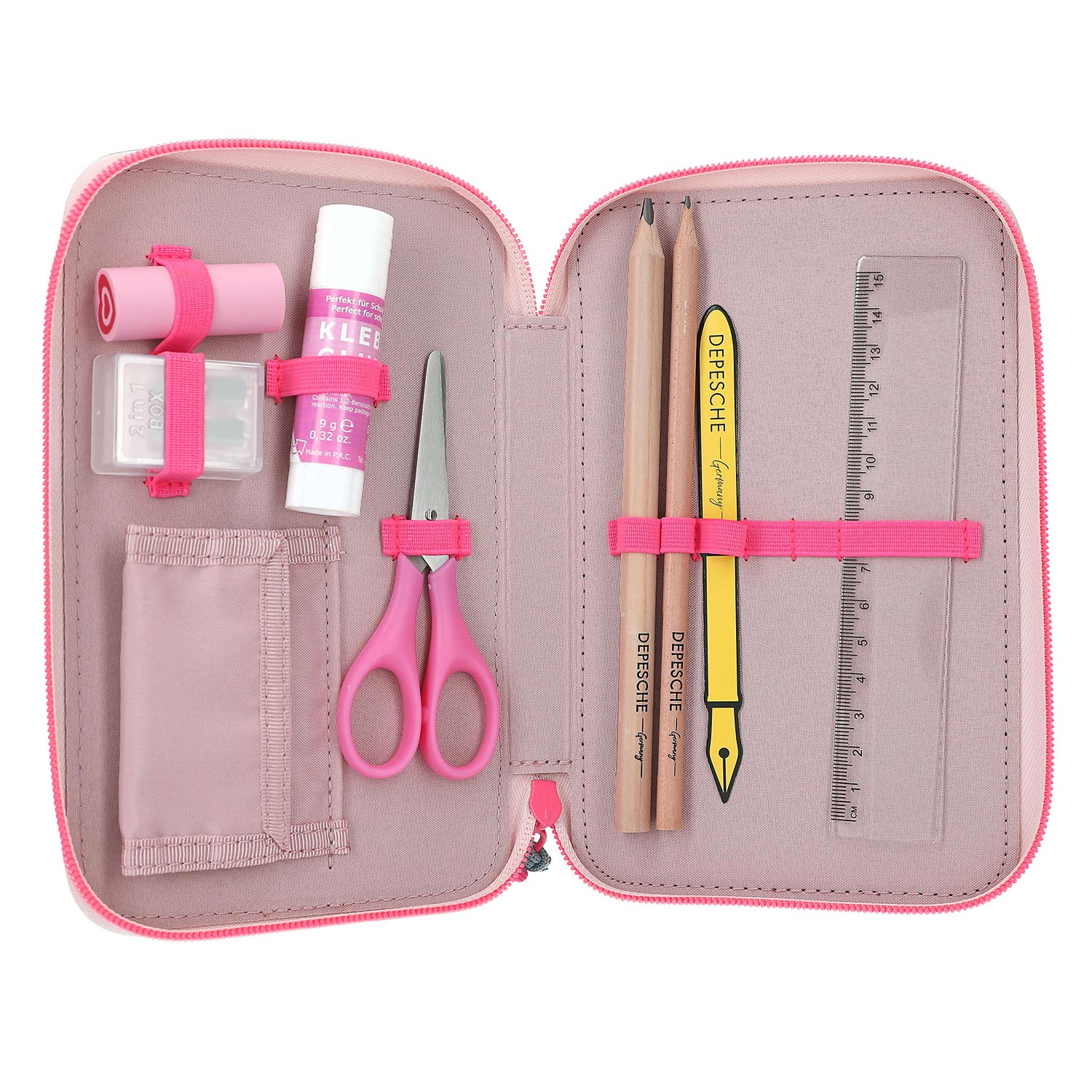 Depesche 3-Fach Federtasche Capybara pink Abbildung 4