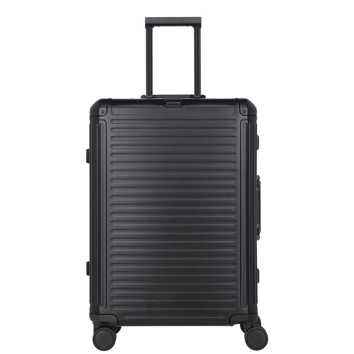 Travelite Aluminium Trolley 4 Rollen M NEXT schwarz