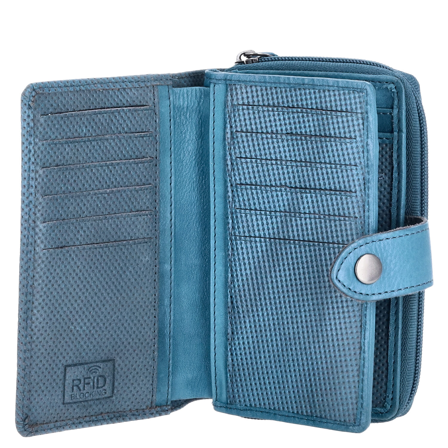 The Skandinavian Brand Damen Leder Geldbörse - Blue Abbildung 5