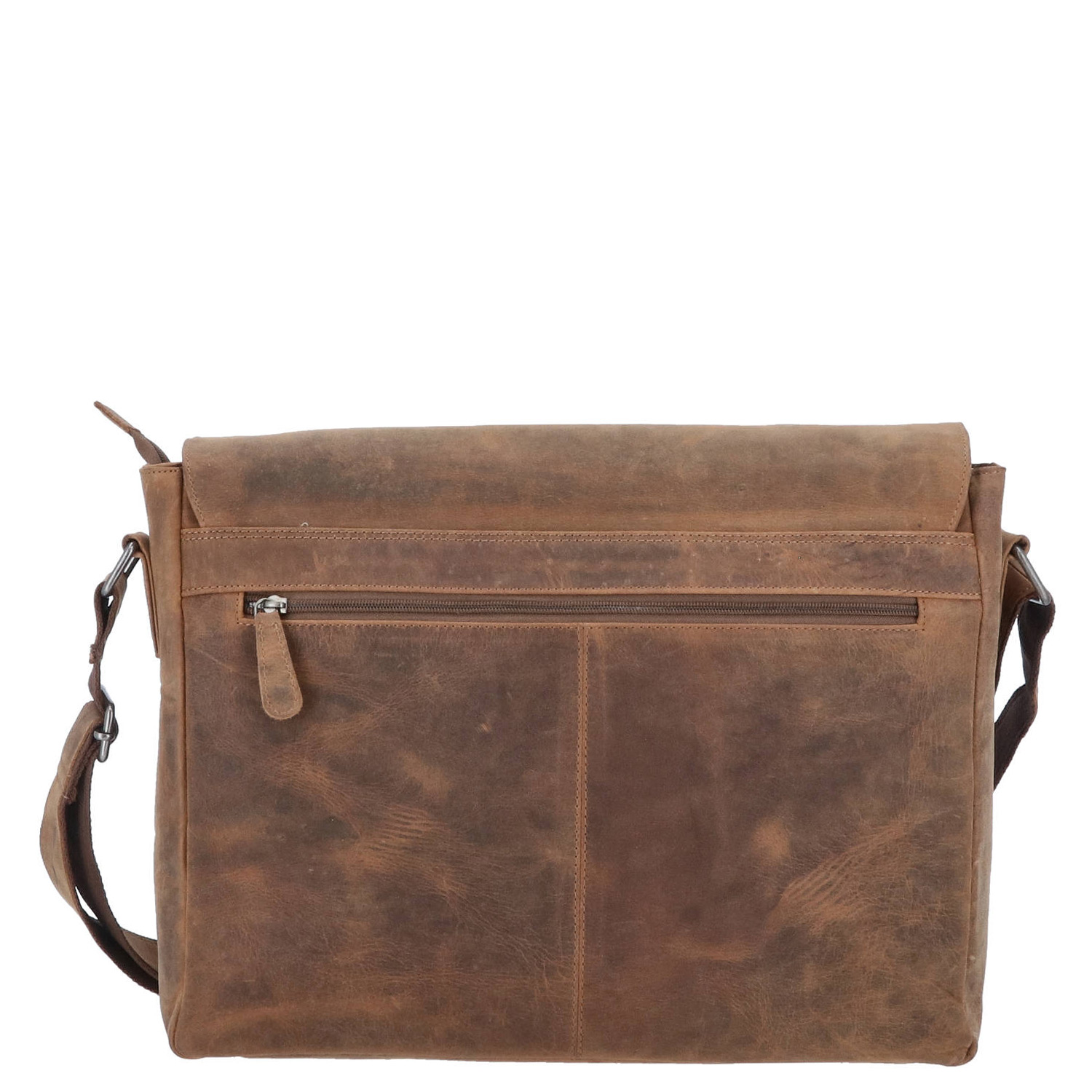 The Skandinavian Brand Leder Messenger, Umhängetasche  braun Abbildung 2