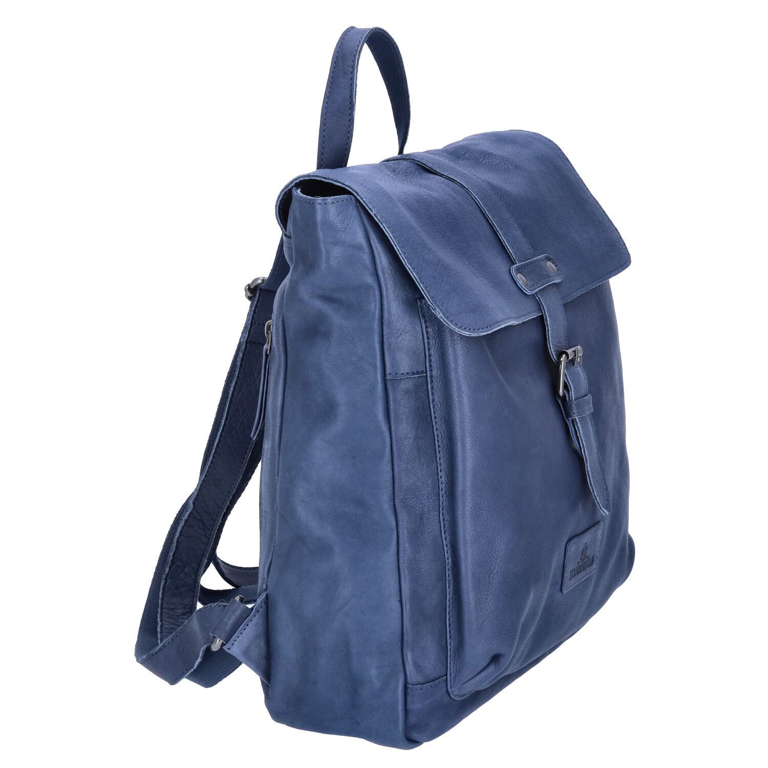 The Skandinavian Brand Damen Leder Rucksack - Blue Abbildung 3
