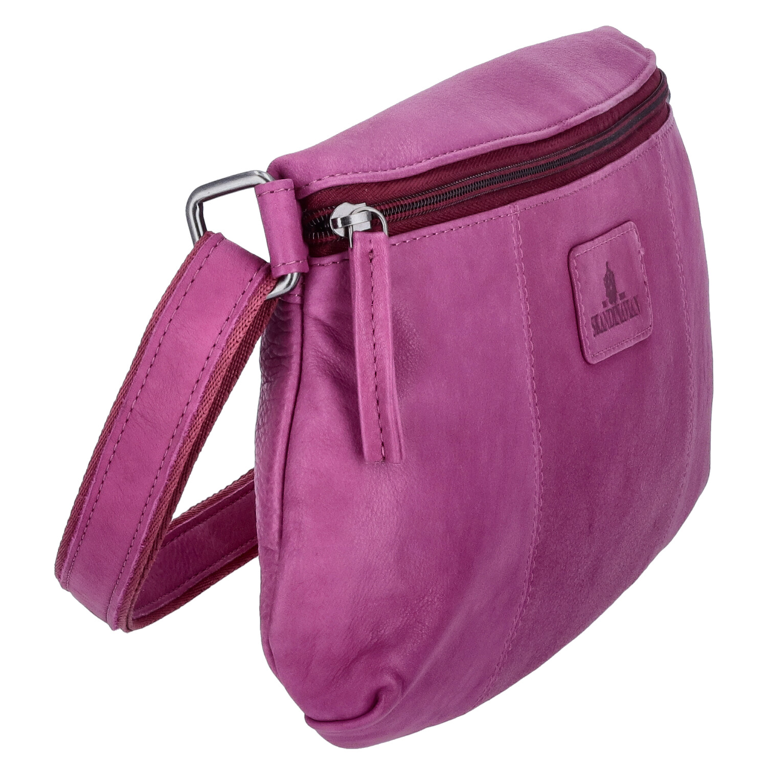 The Skandinavian Brand Leder Crossbody Bag  Purple