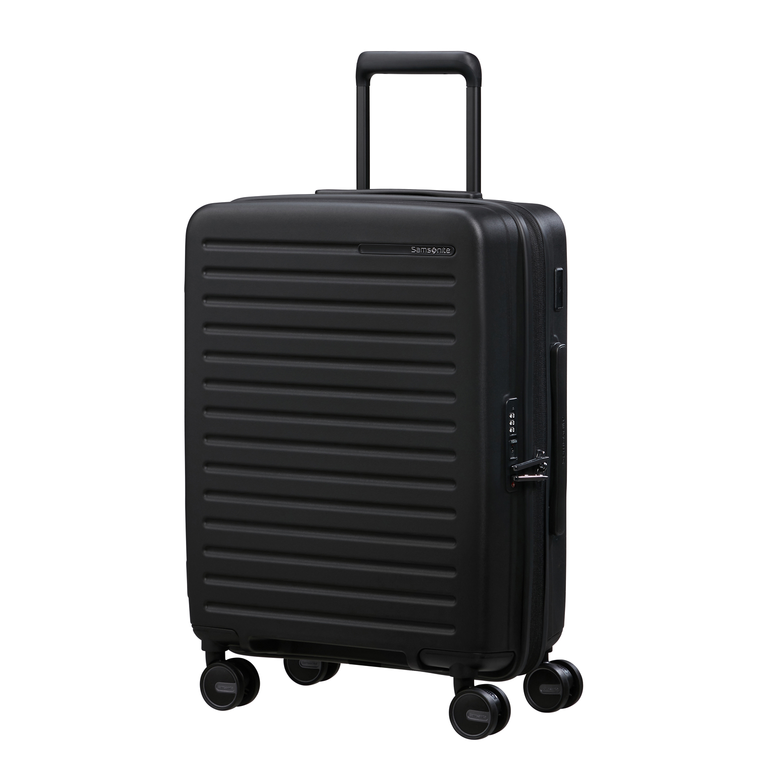 Samsonite Spinner 4 Rollen Koffer 55/20 cm RESTACKD Black Abbildung 1