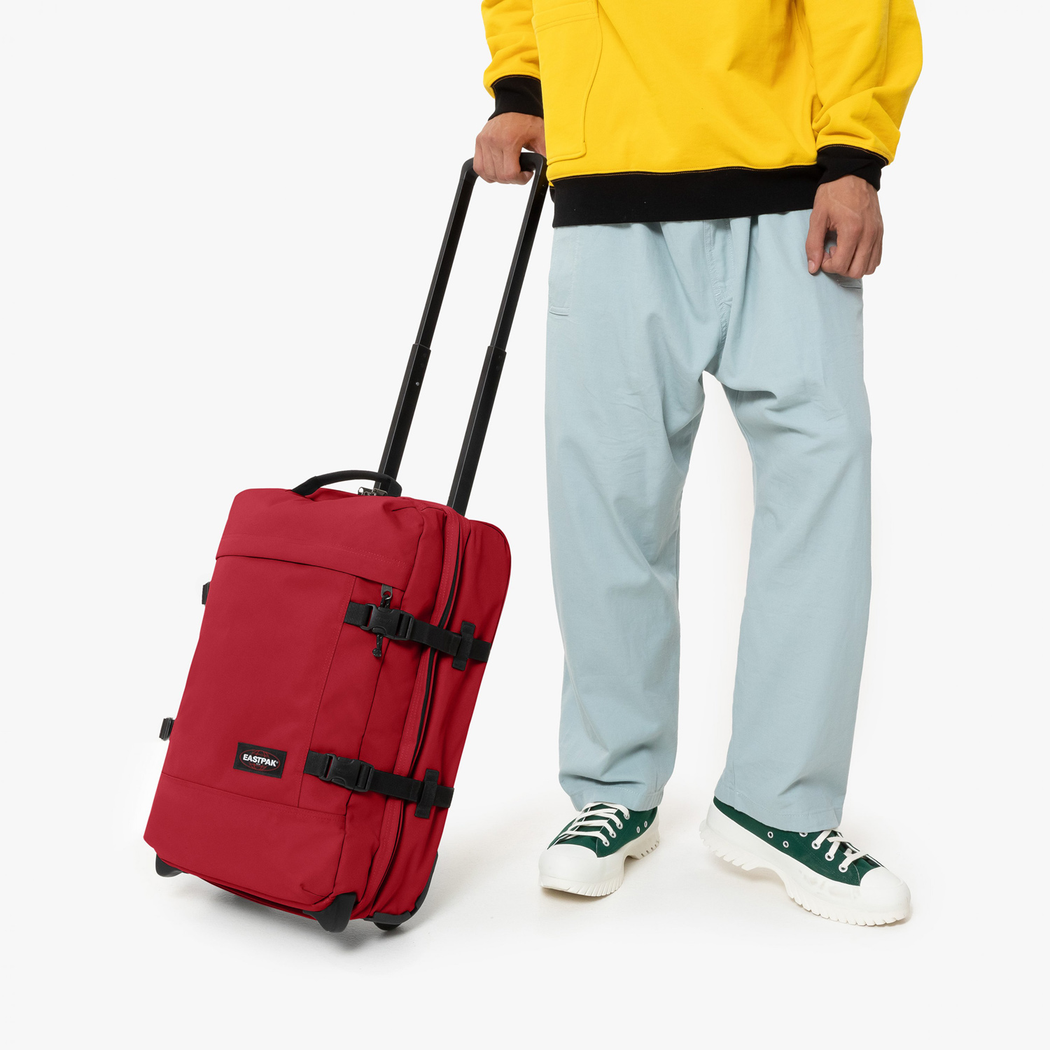 Eastpak Reisetasche mit Rollen Tranverz S beet burgundy