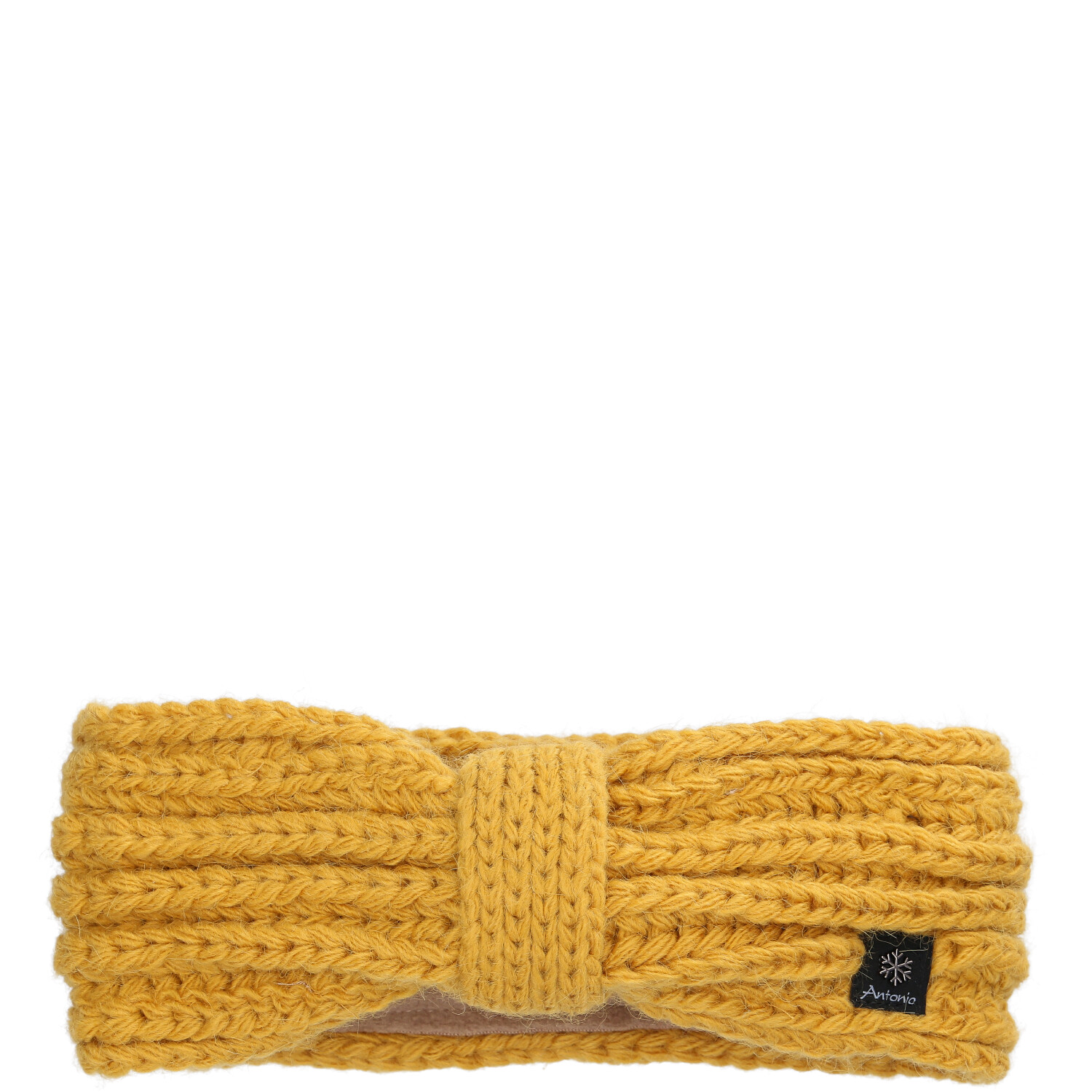 Antonio Damen Strick Stirnband mit Fleece  yellow Abbildung 1