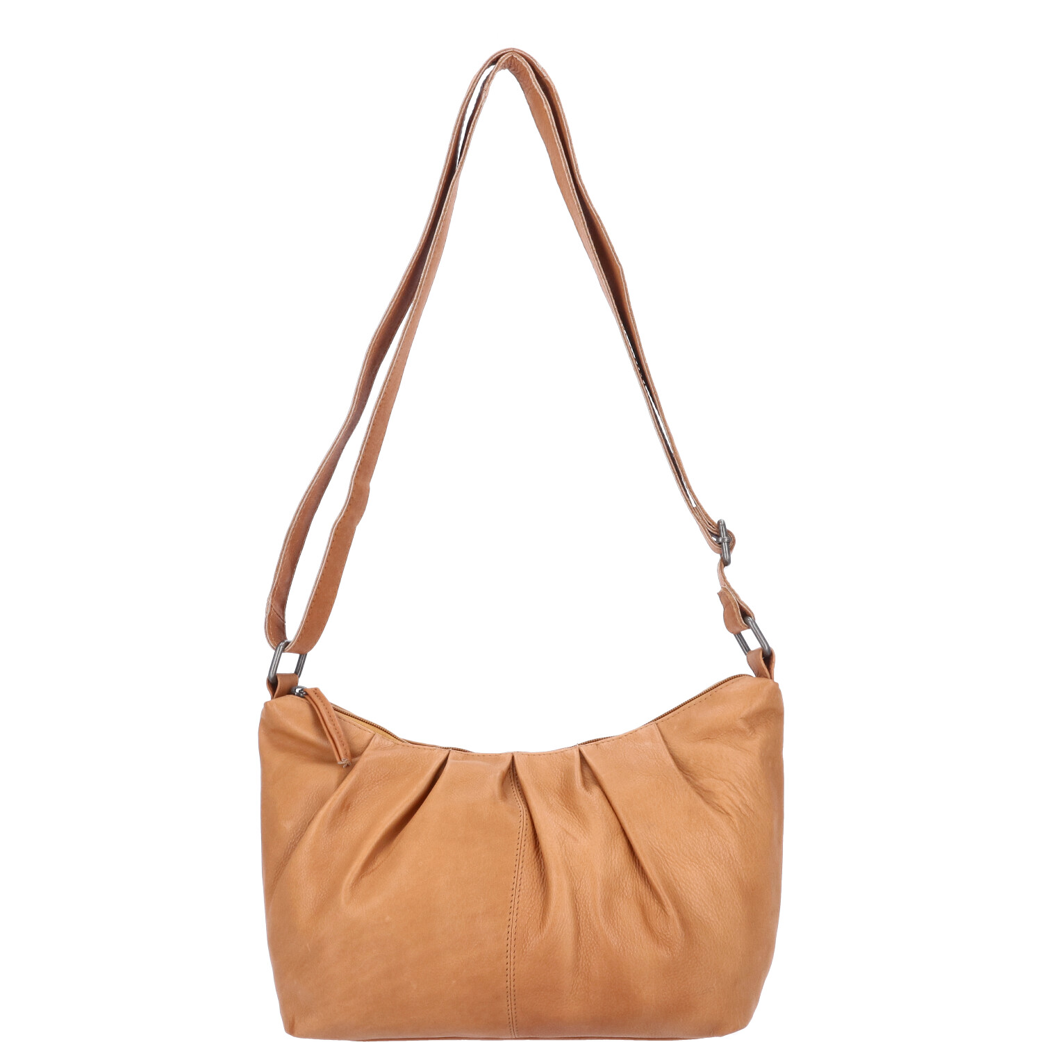 The Skandinavian Brand Damen Ledertasche, Schultertasche - Cognac Abbildung 5