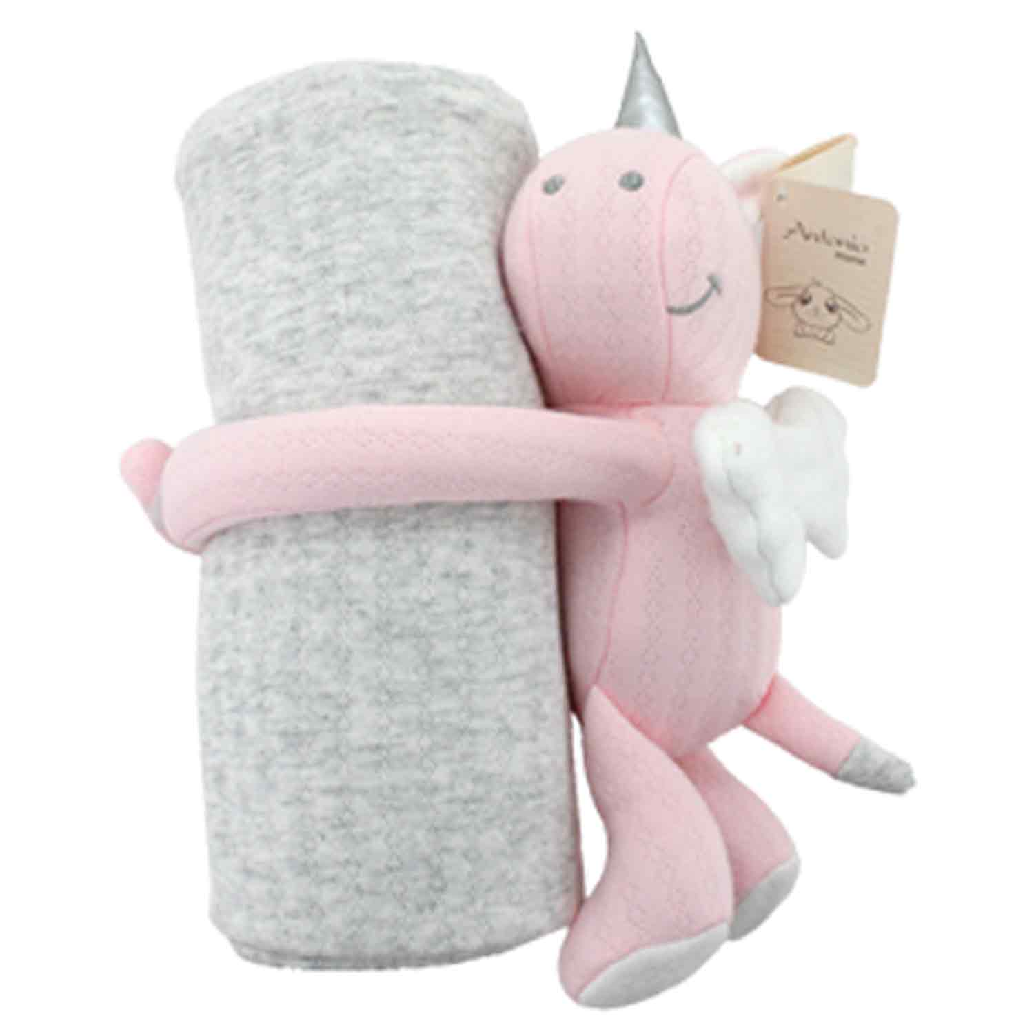 Antonio Baby-Kuscheldecke Einhorn pink Abbildung 1