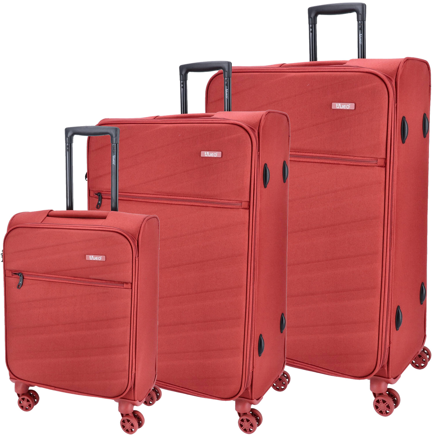 TheTrueC 4 Rollen Trolley 3er Set S/M/L Bordeaux rust Abbildung 1
