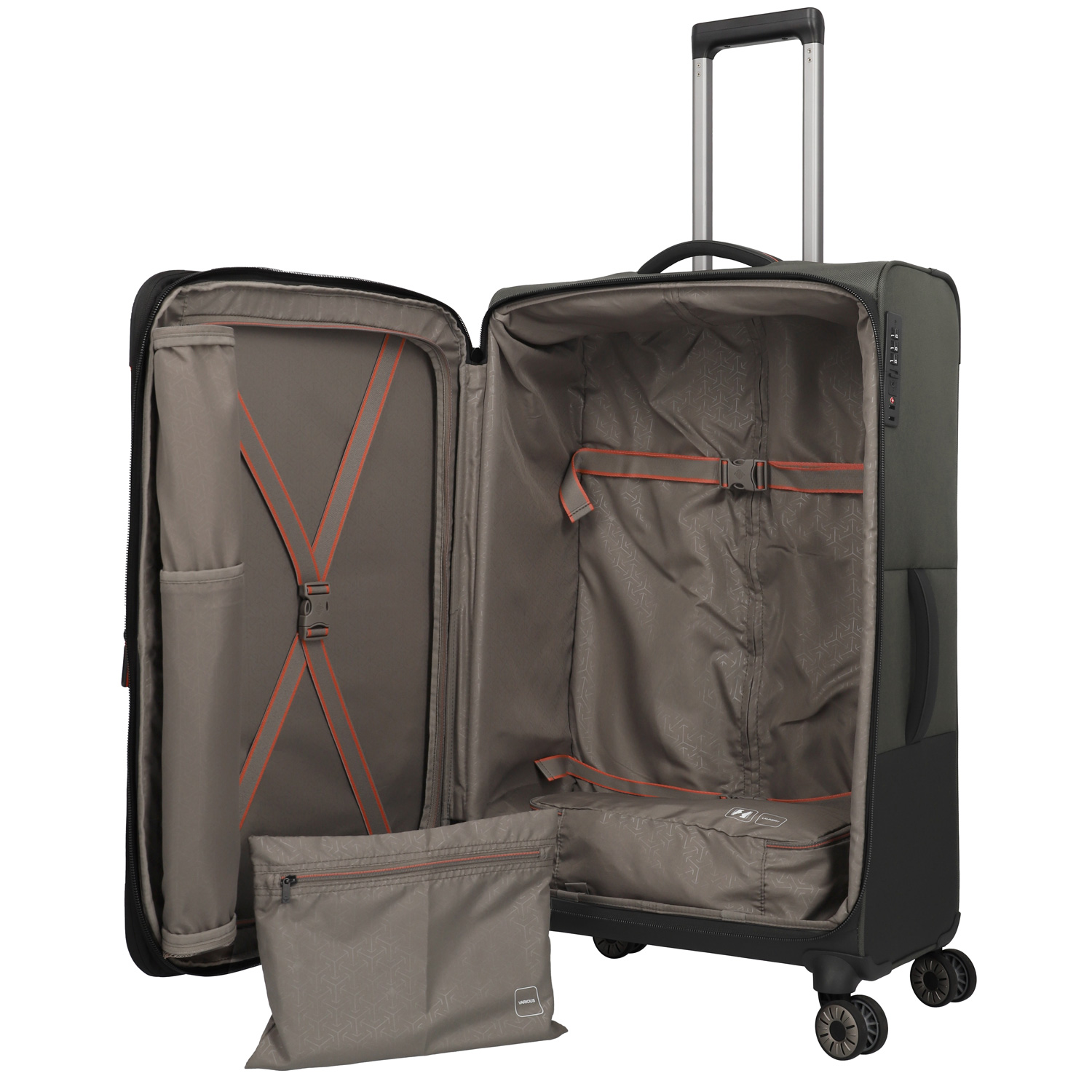 Travelite 4-Rad Trolley L Crosslite 5.0 olive