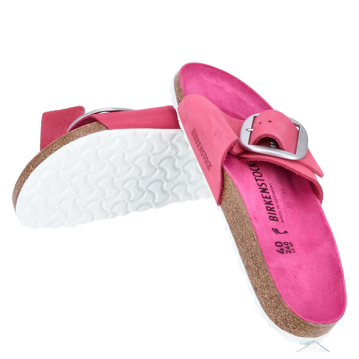 Birkenstock Sandalen Größe 40 Madrid Big Buckle Fuchsia Tulip  